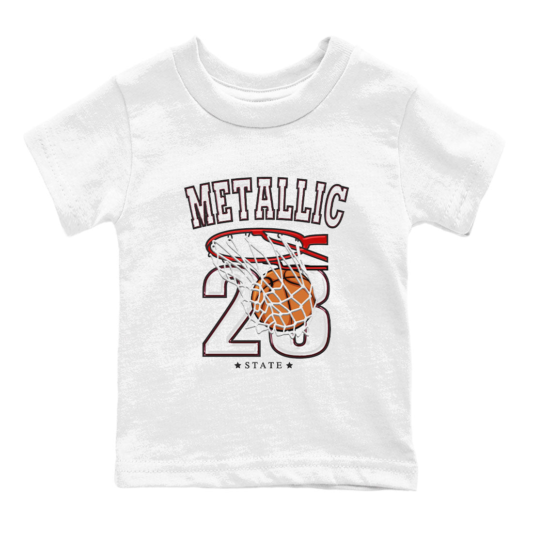 AJ1 Metalic Burgundy shirt to match jordans Basketball sneaker tees Air Jordan 1 Metalic Burgundy Drip Gear Zone baby toddler White 2 cotton Shirt