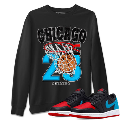 Air Jordan 1 Low UNC to Chicago shirt to match jordans Basketball Streetwear Sneaker Shirt Air Jordan 1 UNC to Chicago Drip Gear Zone Sneaker Matching Clothing Unisex Black 1 T-Shirt