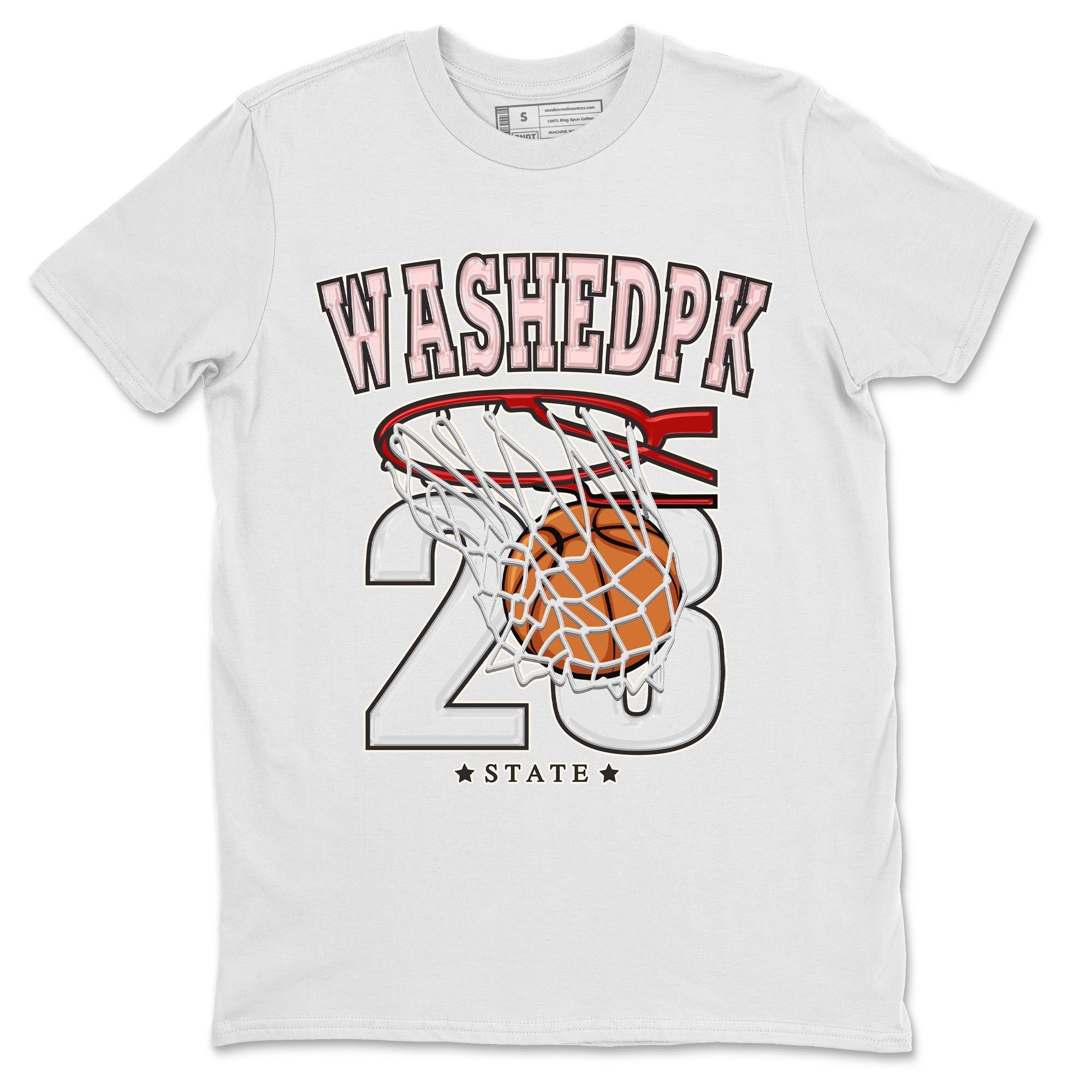 Air Jordan 1 Washed Pink Sneaker Match Tees Basketball Streetwear Sneaker Shirt AJ1 Washed Pink Sneaker Release Tees Unisex Shirts White 2