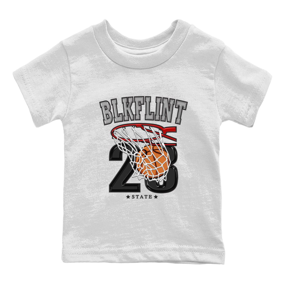 Air Jordan 13 Black Flint Sneaker Match Tees Basketball Streetwear Sneaker Shirt AJ 13s Black Flint Sneaker Release Tees Kids Shirts White 2