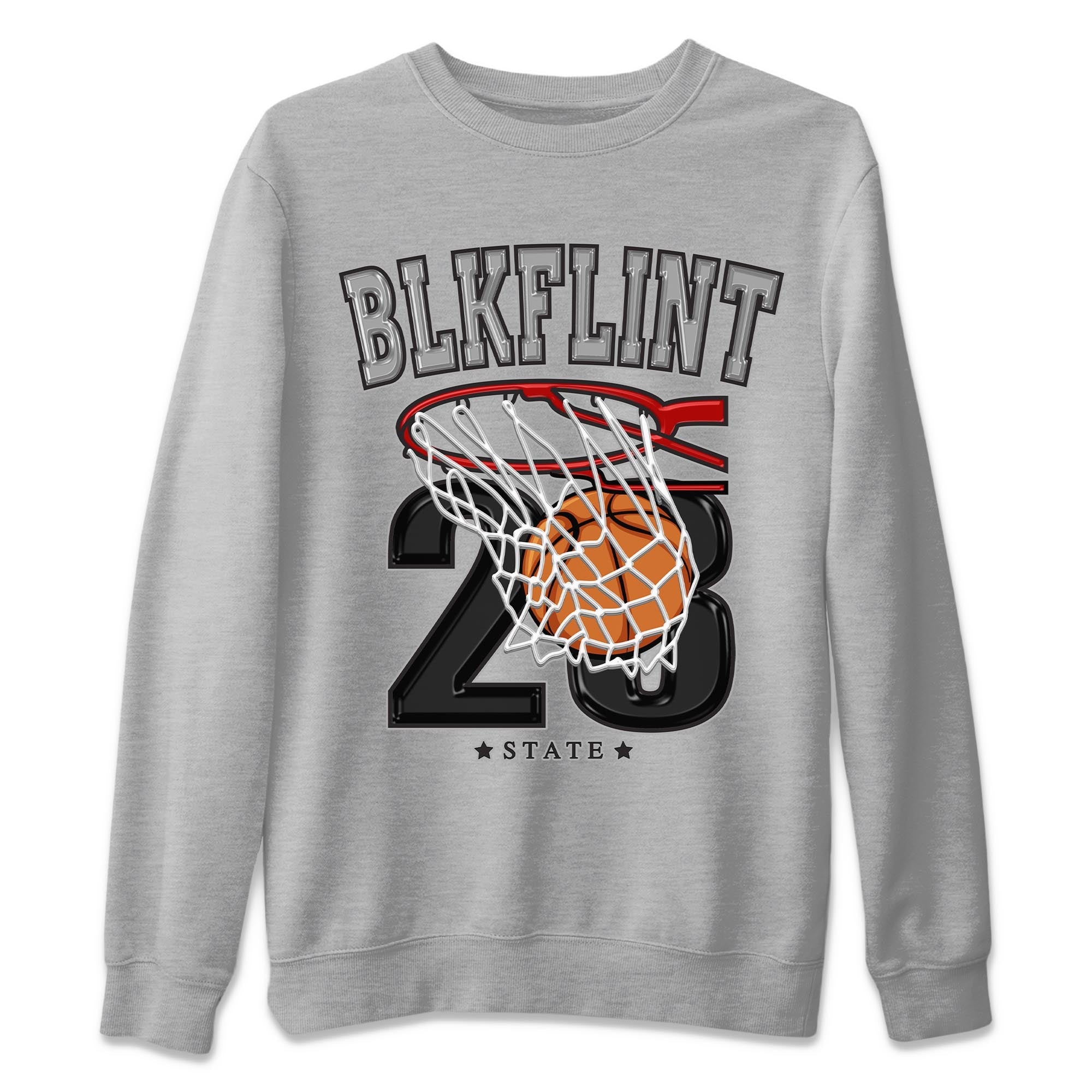 Air Jordan 13 Black Flint Sneaker Match Tees Basketball Streetwear Sneaker Shirt AJ 13s Black Flint Sneaker Release Tees Unisex Shirts Heather Grey 2