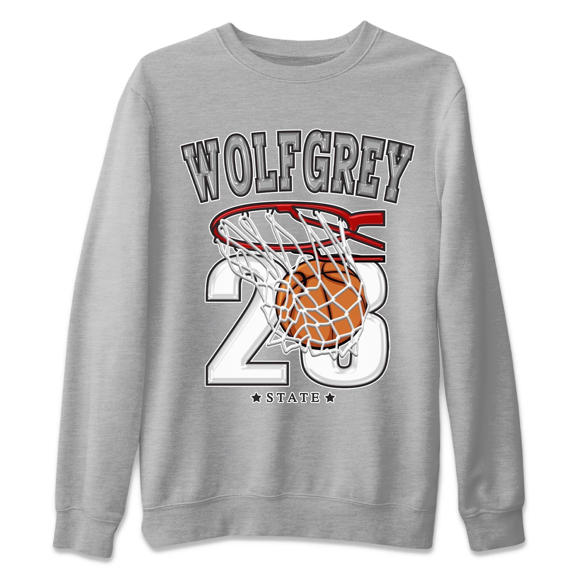 AJ13 Wolf Grey Sneaker Match Tees Basketball Streetwear Sneaker Shirt Air Jordan 13 Wolf Grey Drip Gear Zone Sneaker Matching Clothing Unisex Shirts Heather Grey 2