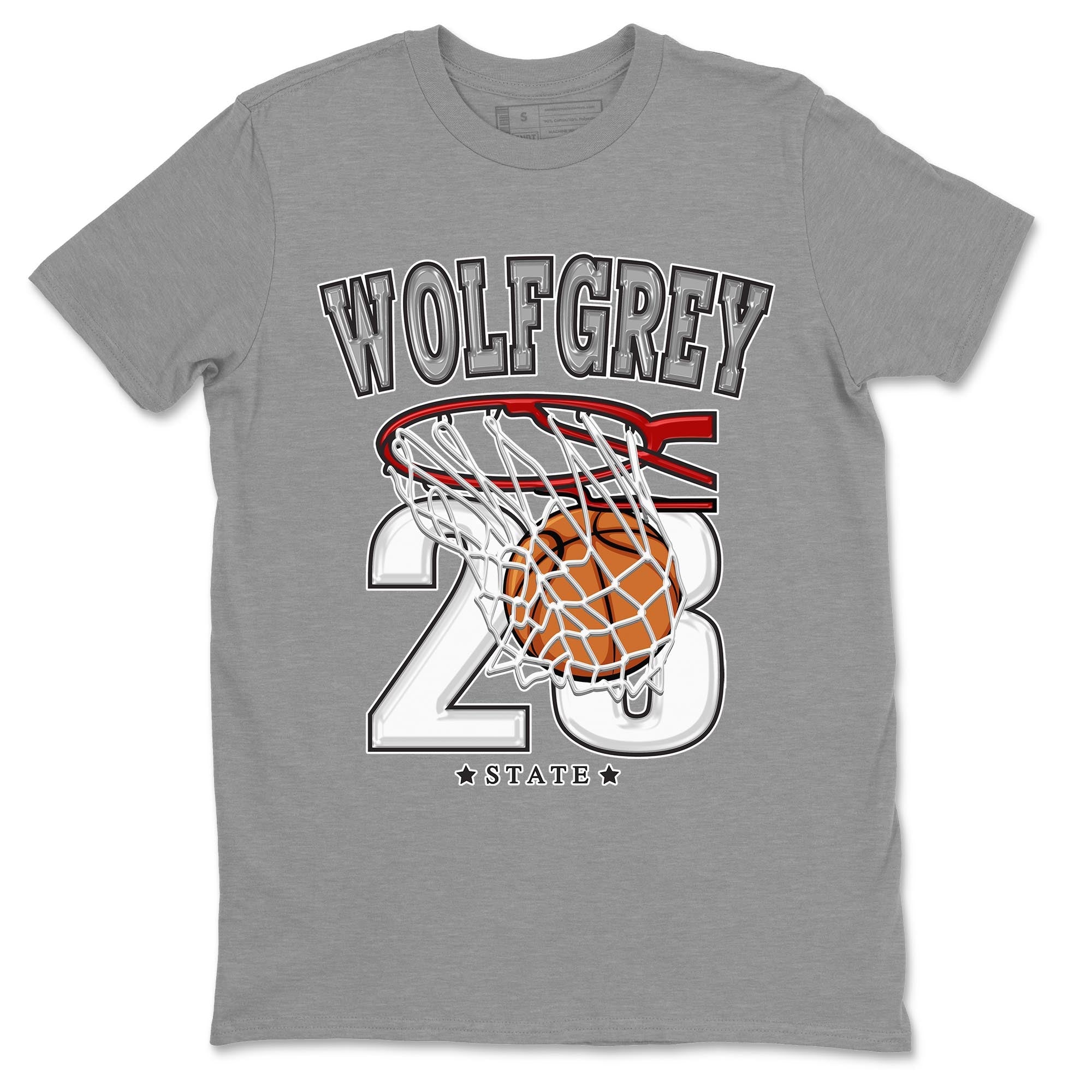 AJ13 Wolf Grey Sneaker Match Tees Basketball Streetwear Sneaker Shirt Air Jordan 13 Wolf Grey Drip Gear Zone Sneaker Matching Clothing Unisex Shirts Heather Grey 2