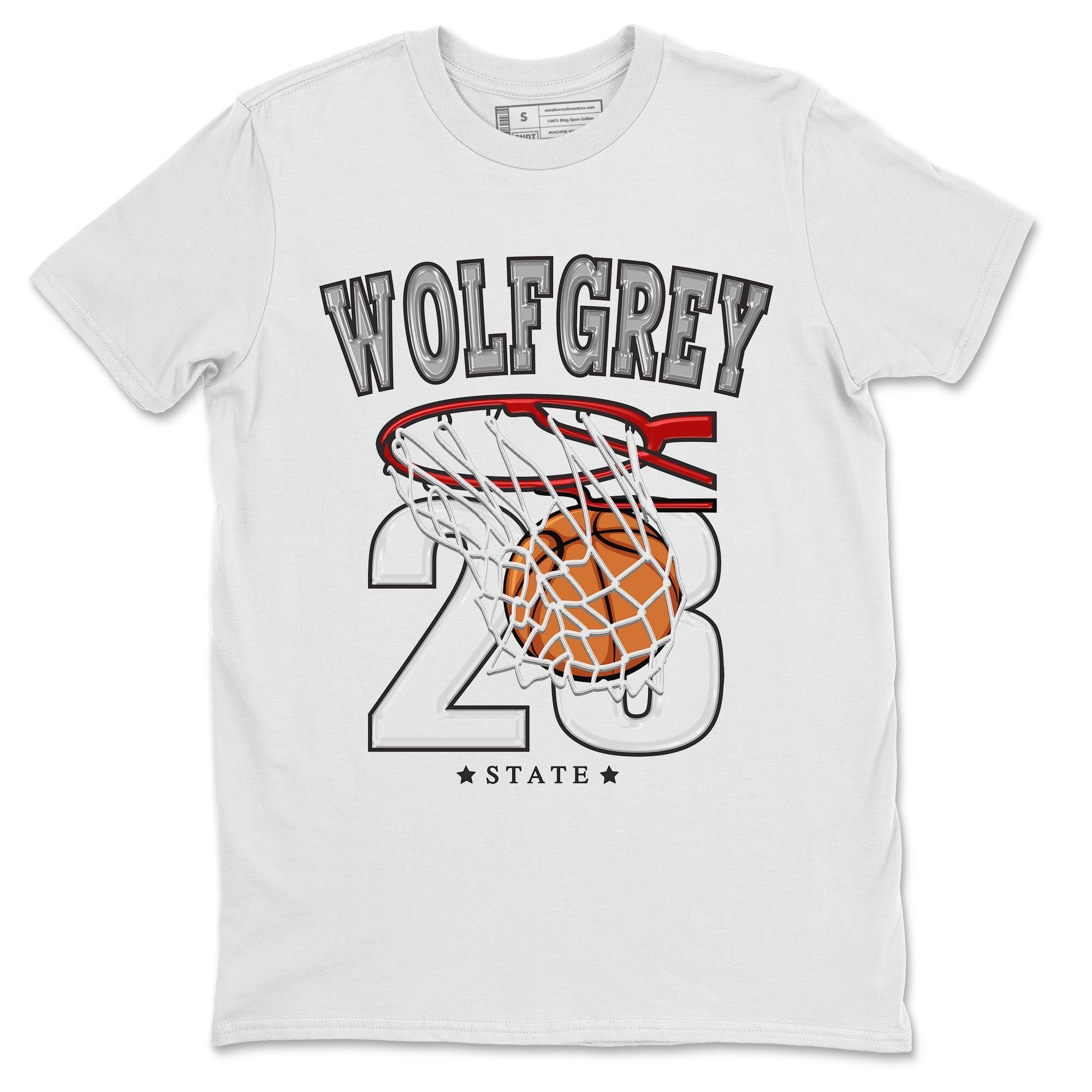 AJ13 Wolf Grey Sneaker Match Tees Basketball Streetwear Sneaker Shirt Air Jordan 13 Wolf Grey Drip Gear Zone Sneaker Matching Clothing Unisex Shirts White 2