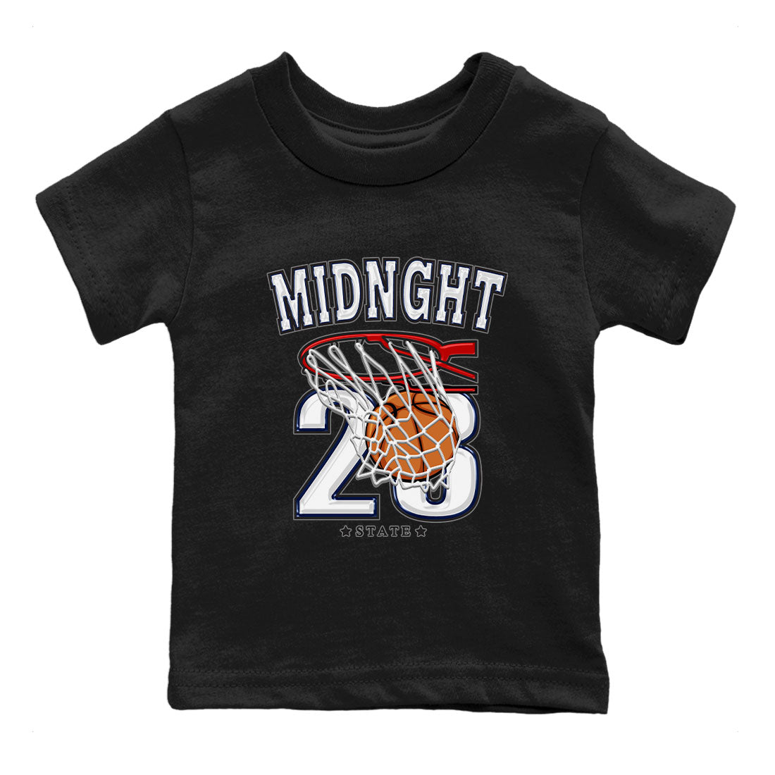 Air Jordan 3 Retro Midnight Navy shirt to match jordans Basketball sneaker shirt 3s Midnight Navy Drip Gear Zone baby toddler Black 2 cotton Shirt