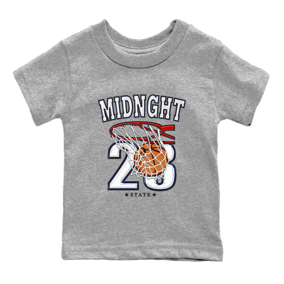 Air Jordan 3 Retro Midnight Navy shirt to match jordans Basketball sneaker shirt 3s Midnight Navy Drip Gear Zone baby toddler Heather Grey 2 cotton Shirt