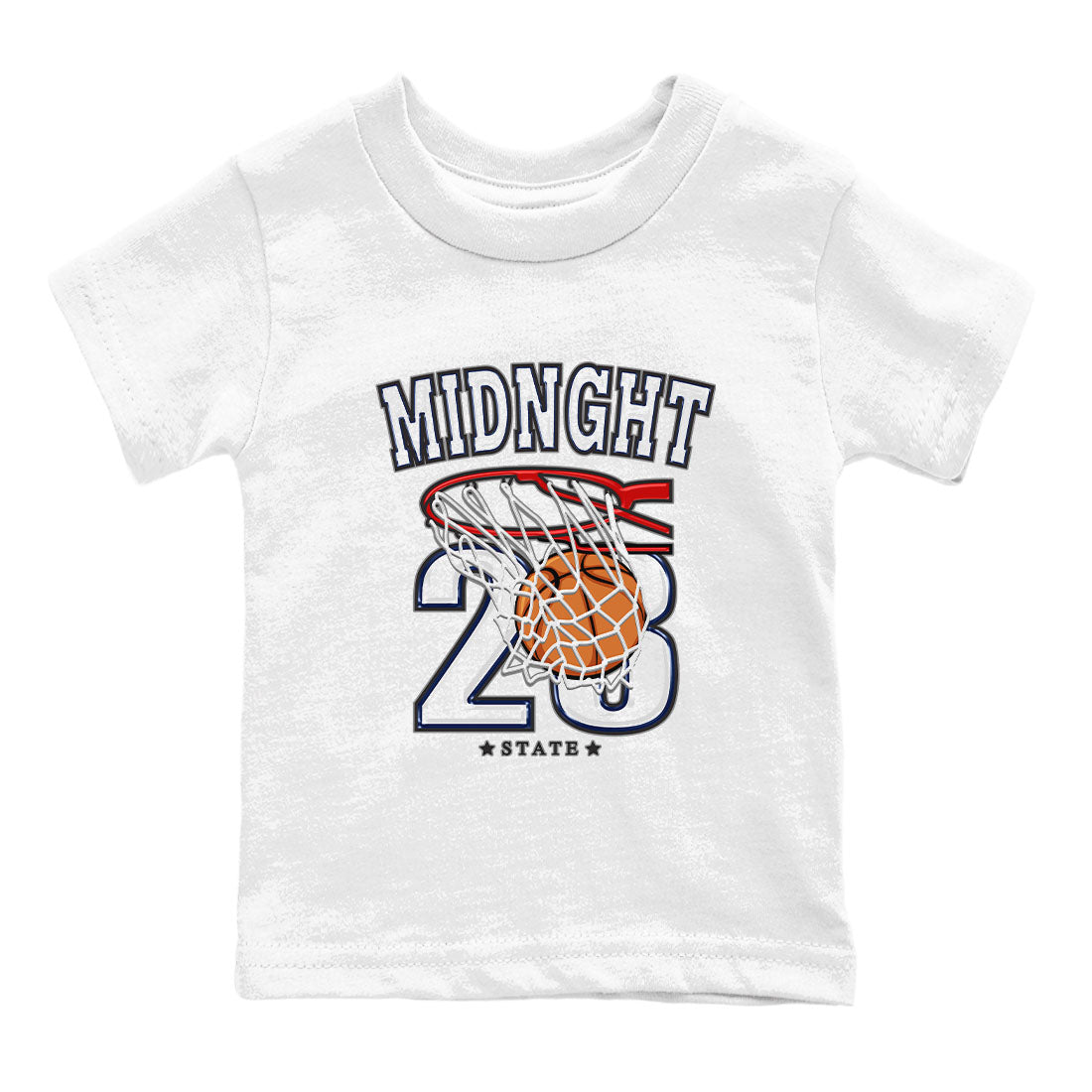 Air Jordan 3 Retro Midnight Navy shirt to match jordans Basketball sneaker shirt 3s Midnight Navy Drip Gear Zone baby toddler White 2 cotton Shirt