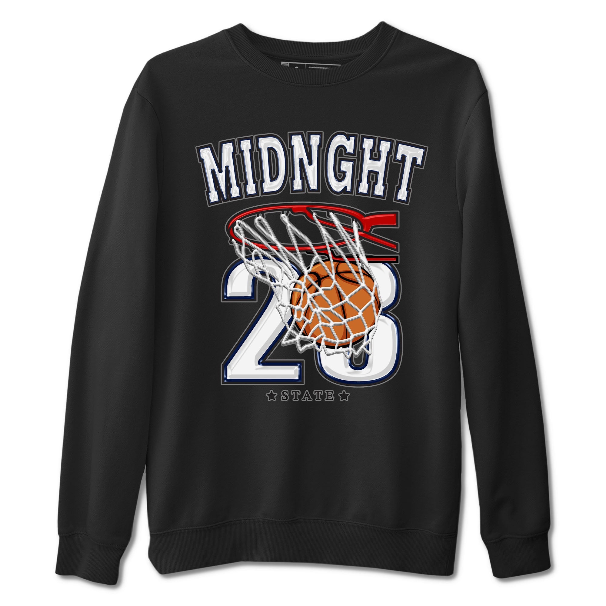Air Jordan 3 Retro Midnight Navy shirt to match jordans Basketball sneaker shirt 3s Midnight Navy Drip Gear Zone unisex crew neck cotton Black 2 crew neck shirt