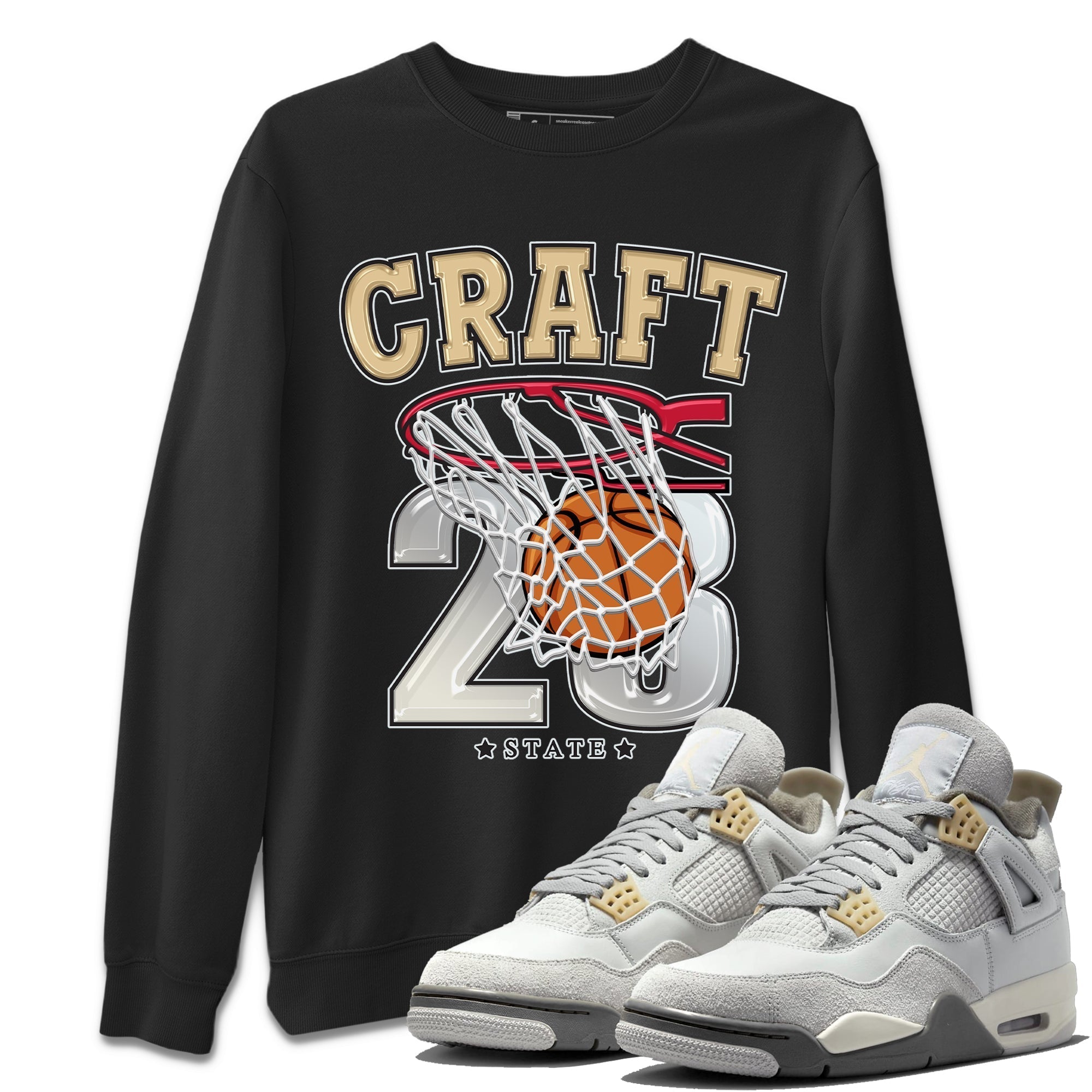 Jordan 4 Craft Shirt To Match Jordans Basketball Sneaker Tees Jordan 4 Craft Drip Gear Zone Sneaker Matching Clothing Unisex Shirts