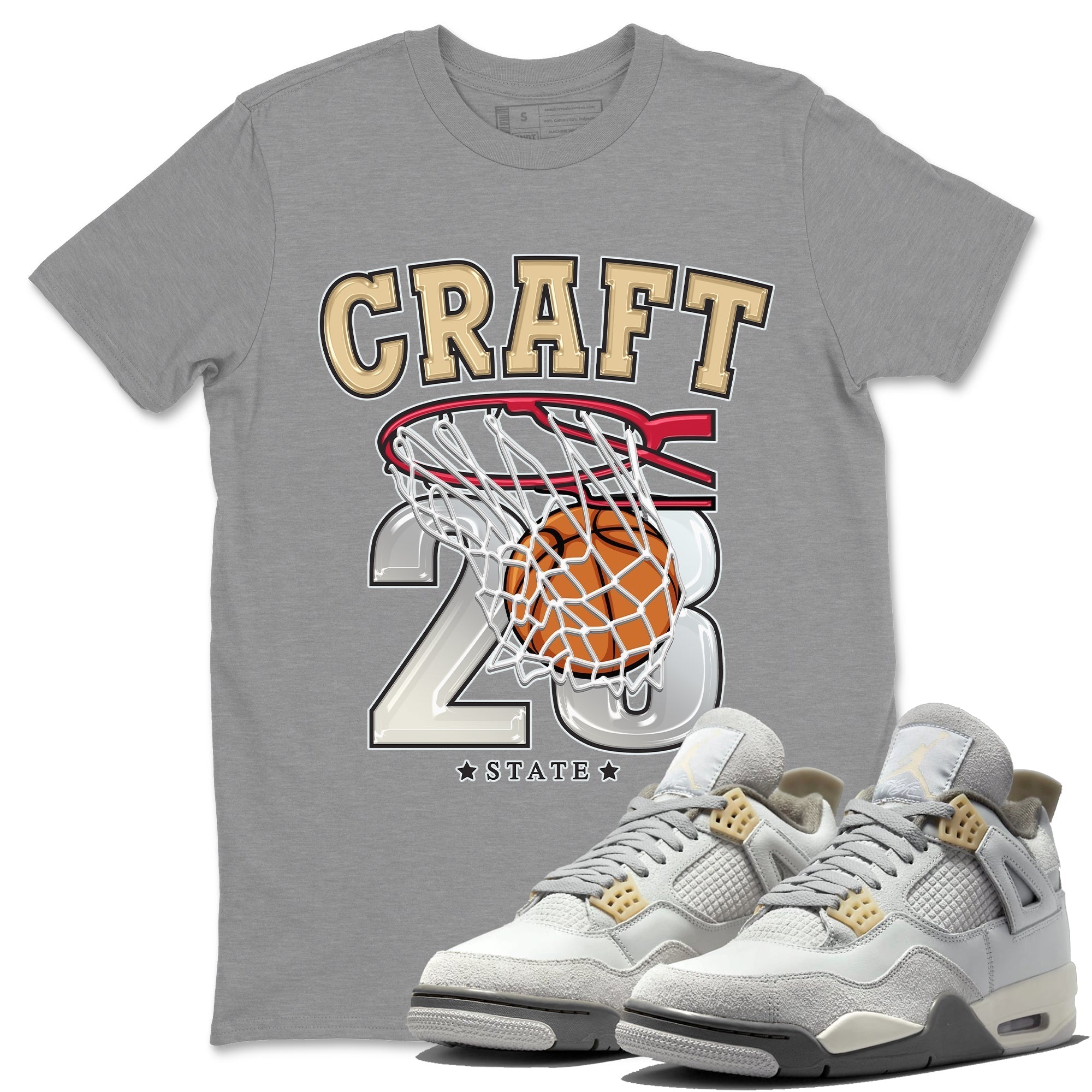 Jordan 4 Craft Shirt To Match Jordans Basketball Sneaker Tees Jordan 4 Craft Drip Gear Zone Sneaker Matching Clothing Unisex Shirts