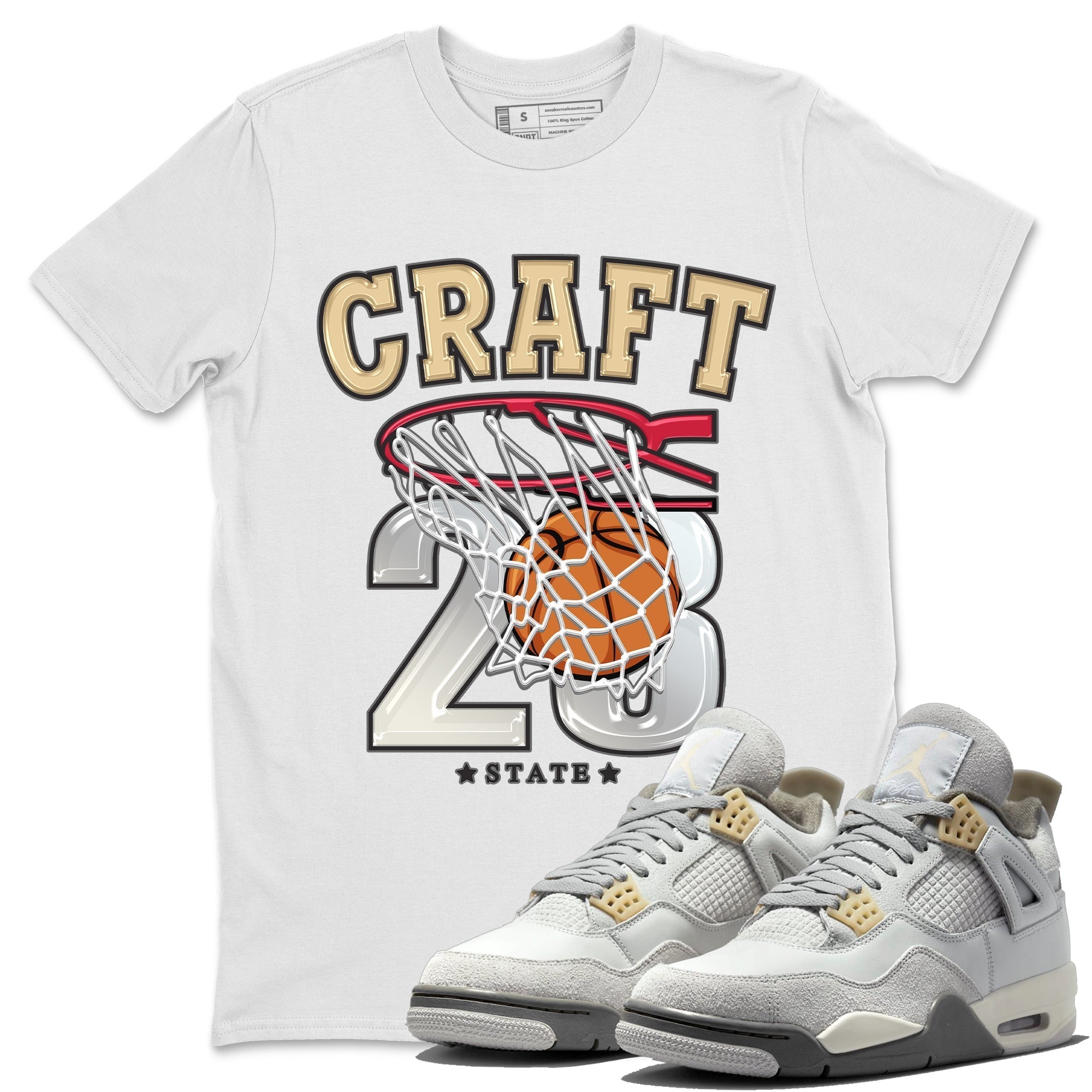 Jordan 4 Craft Shirt To Match Jordans Basketball Sneaker Tees Jordan 4 Craft Drip Gear Zone Sneaker Matching Clothing Unisex Shirts