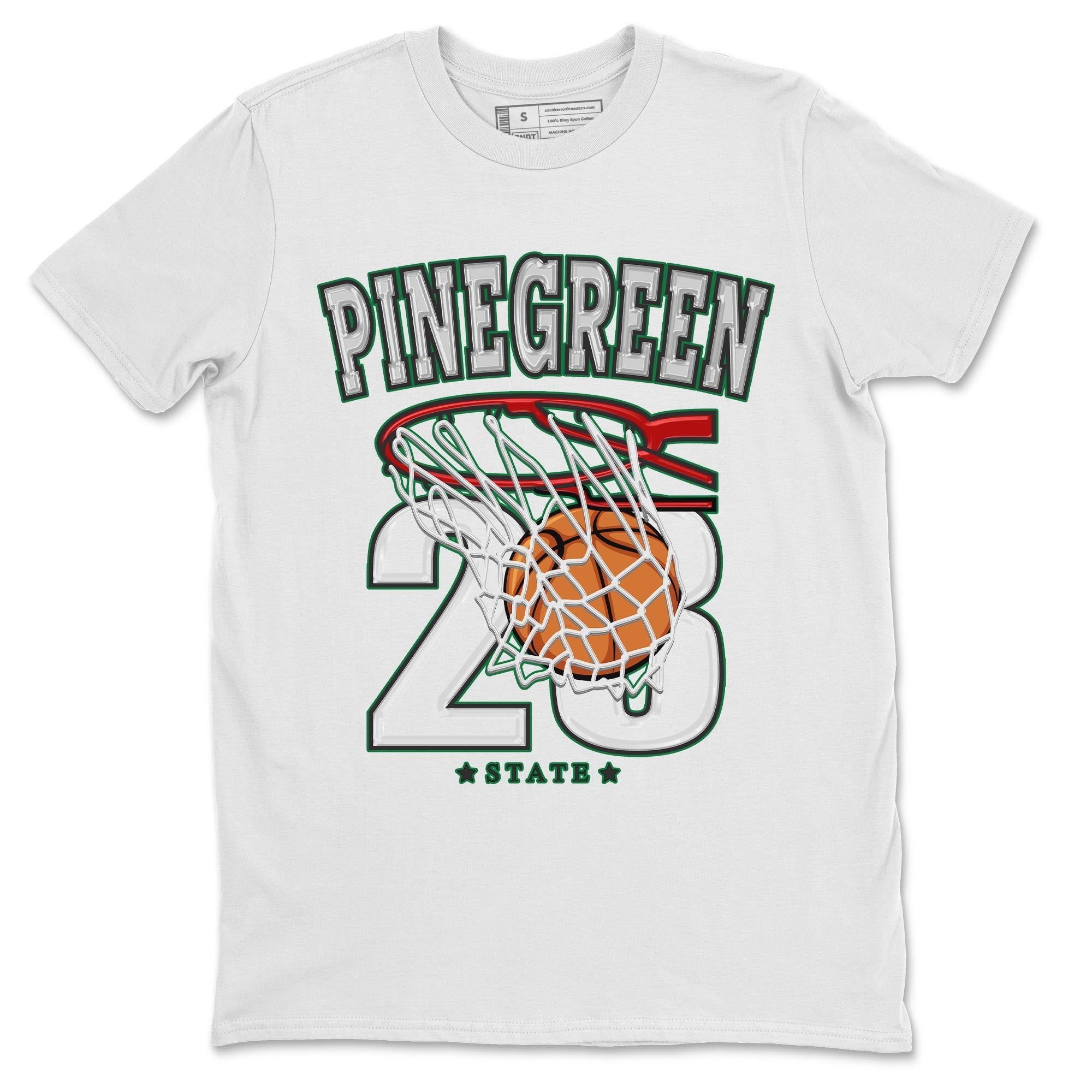 Air Jordan 4 Pine Green Sneaker Match Tees Basketball Streetwear Sneaker Shirt AJ 4s Pine Green Sneaker Release Tees Unisex Shirts White 2