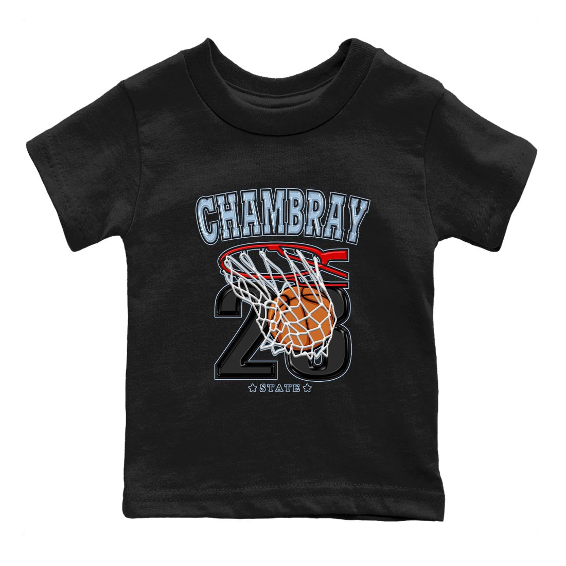 Air Jordan 7 Chambray shirt to match jordans Basketball Streetwear Sneaker Shirt AJ7 Chambray Drip Gear Zone Sneaker Matching Clothing Baby Toddler Black 2 T-Shirt