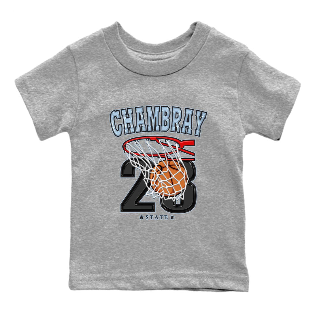 Air Jordan 7 Chambray shirt to match jordans Basketball Streetwear Sneaker Shirt AJ7 Chambray Drip Gear Zone Sneaker Matching Clothing Baby Toddler Heather Grey 2 T-Shirt