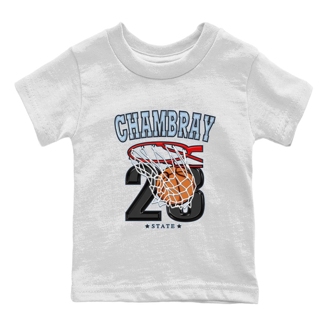 Air Jordan 7 Chambray shirt to match jordans Basketball Streetwear Sneaker Shirt AJ7 Chambray Drip Gear Zone Sneaker Matching Clothing Baby Toddler White 2 T-Shirt