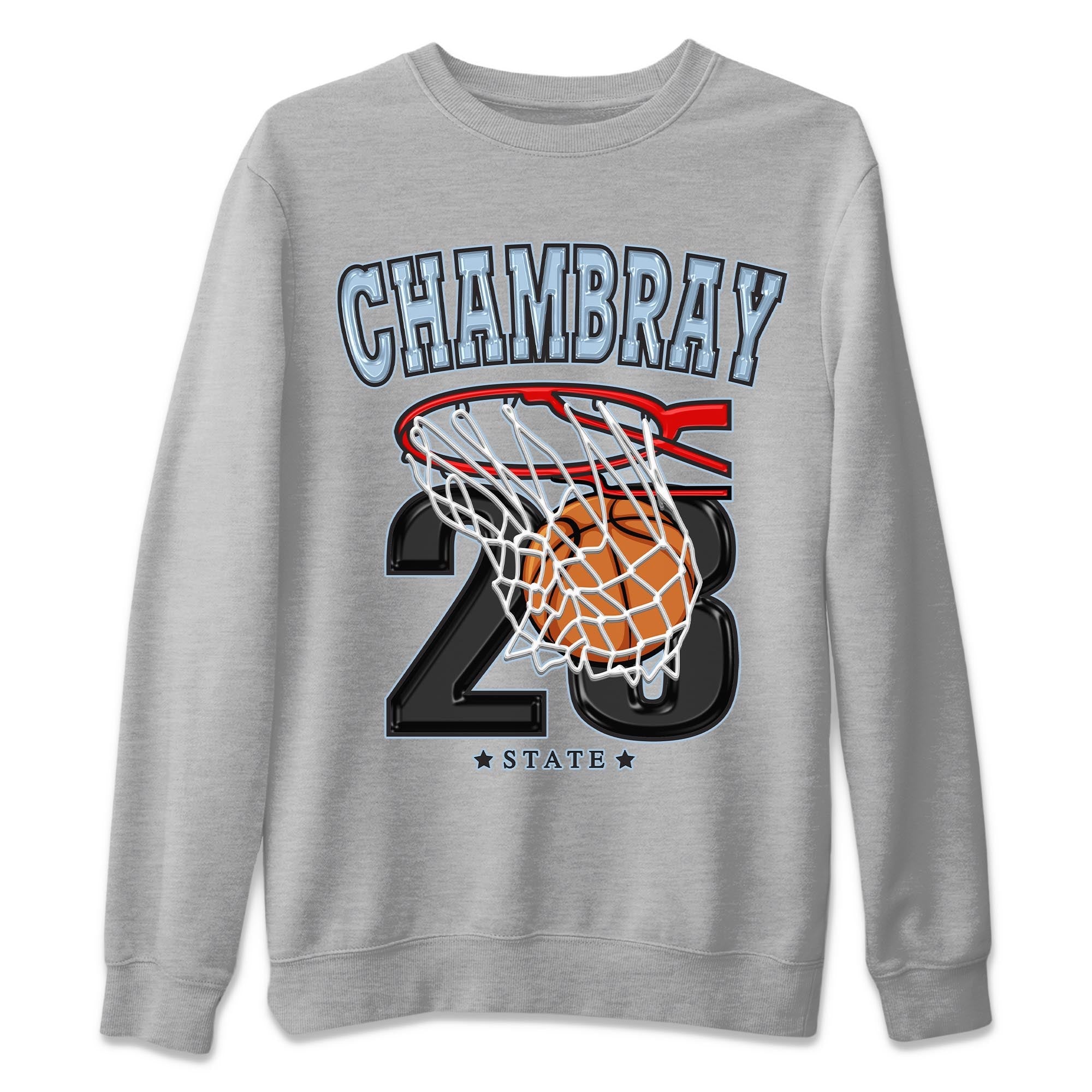 Air Jordan 7 Chambray shirt to match jordans Basketball Streetwear Sneaker Shirt AJ7 Chambray Drip Gear Zone Sneaker Matching Clothing Unisex Heather Grey 2 T-Shirt