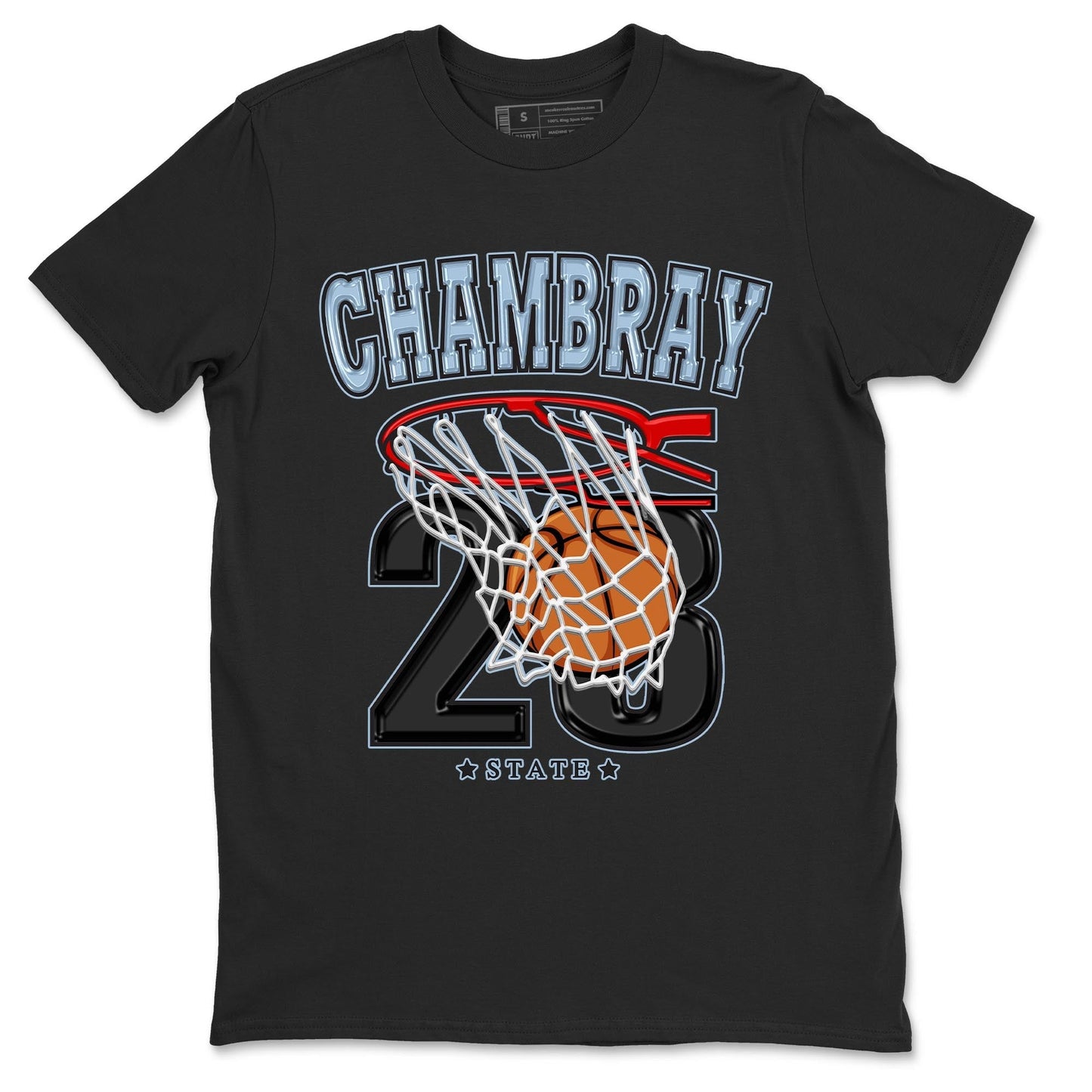 Air Jordan 7 Chambray shirt to match jordans Basketball Streetwear Sneaker Shirt AJ7 Chambray Drip Gear Zone Sneaker Matching Clothing Unisex Black 2 T-Shirt