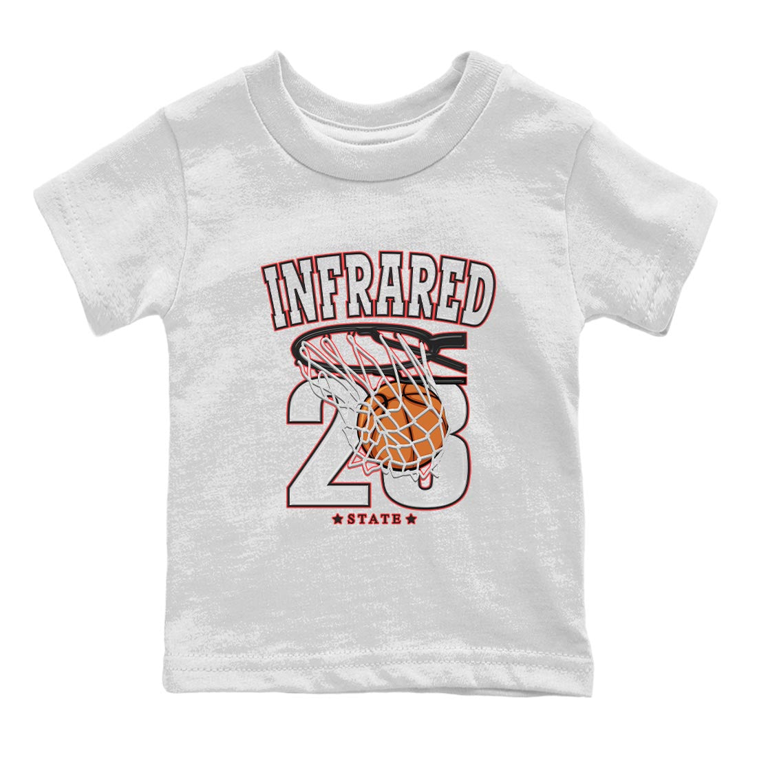 Air Jordan 7 White Infrared shirt to match jordans Basketball Streetwear Sneaker Shirt White Infrared 7s Drip Gear Zone Sneaker Matching Clothing Baby Toddler White 2 T-Shirt