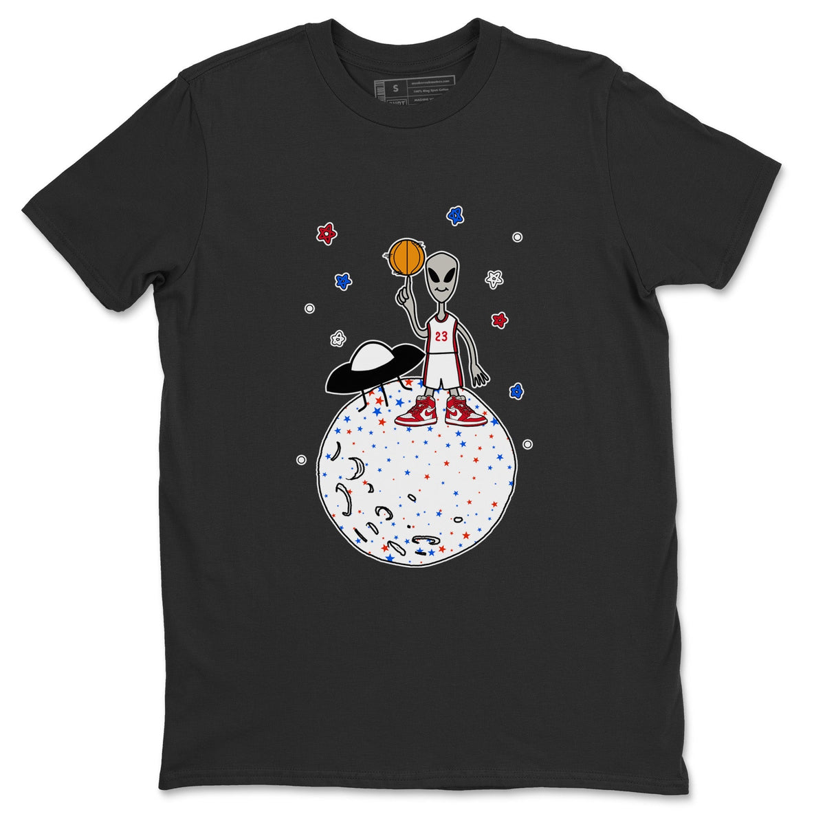 Jordan 1 Newstalgia Sneaker Matching T-Shirt Basketball Alien Sneaker Tees Jordan 1 Newstalgia Sneaker Release Tees Crew Neck Tees