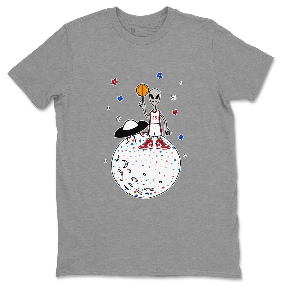 Jordan 1 Newstalgia Sneaker Matching T-Shirt Basketball Alien Sneaker Tees Jordan 1 Newstalgia Sneaker Release Tees Crew Neck Tees