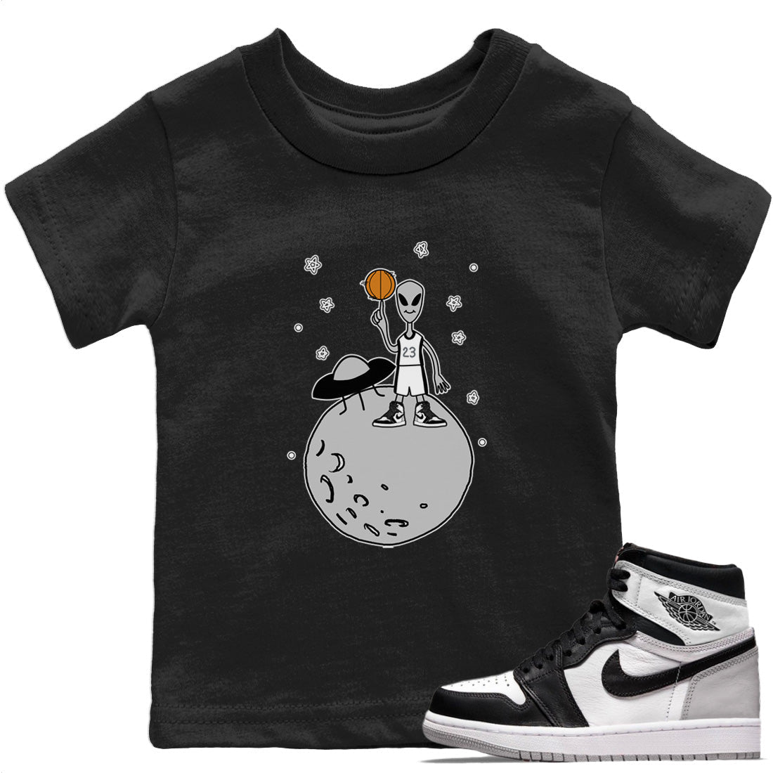 Jordan 1 Stage Haze Sneaker Matching T-Shirt Basketball Alien Sneaker Tees Jordan 1 Stage Haze Sneaker Release Tees Kids Shirts