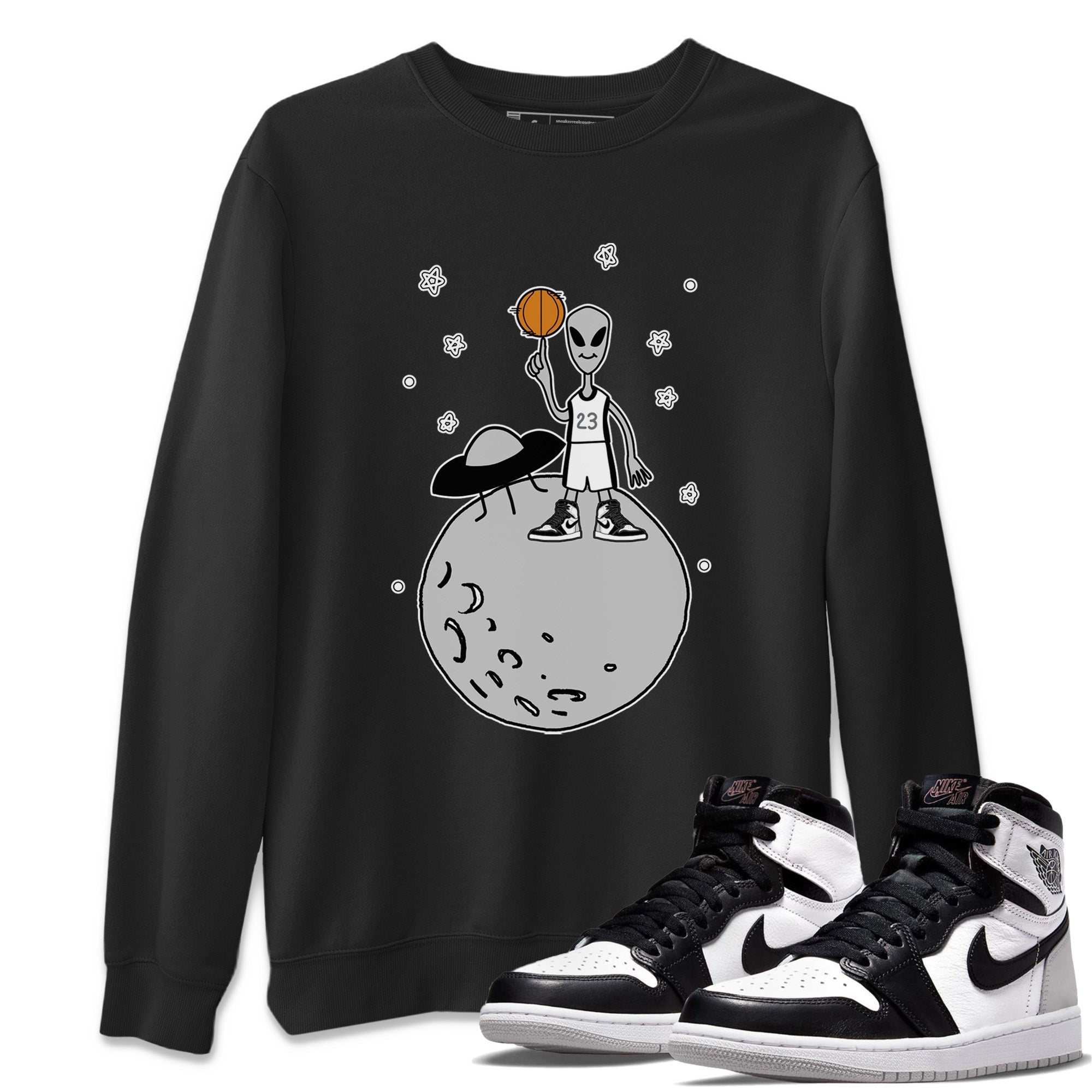Jordan 1 Stage Haze Sneaker Matching T-Shirt Basketball Alien Sneaker Tees Jordan 1 Stage Haze Sneaker Release Tees Crew Neck Tees