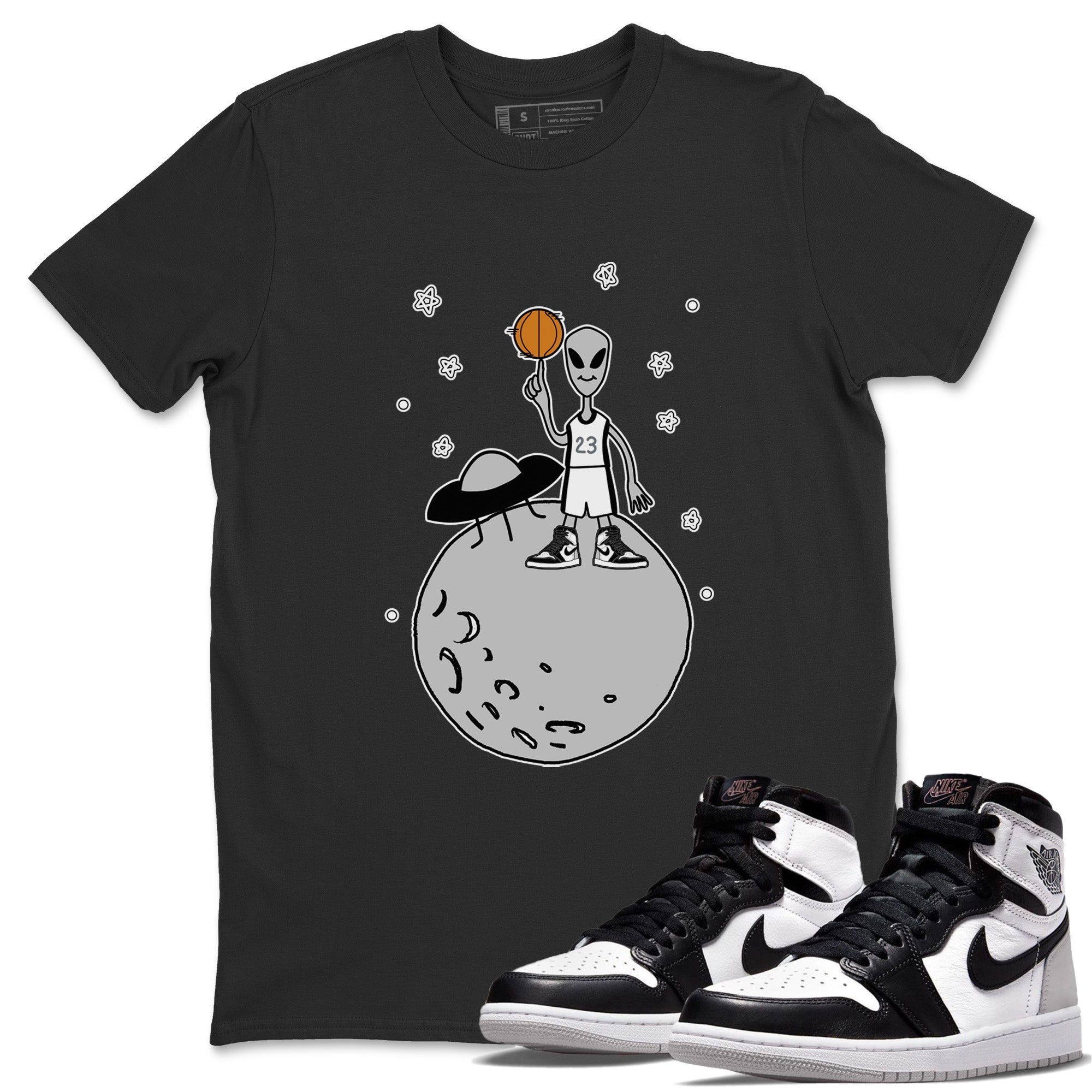 Jordan 1 Stage Haze Sneaker Matching T-Shirt Basketball Alien Sneaker Tees Jordan 1 Stage Haze Sneaker Release Tees Crew Neck Tees