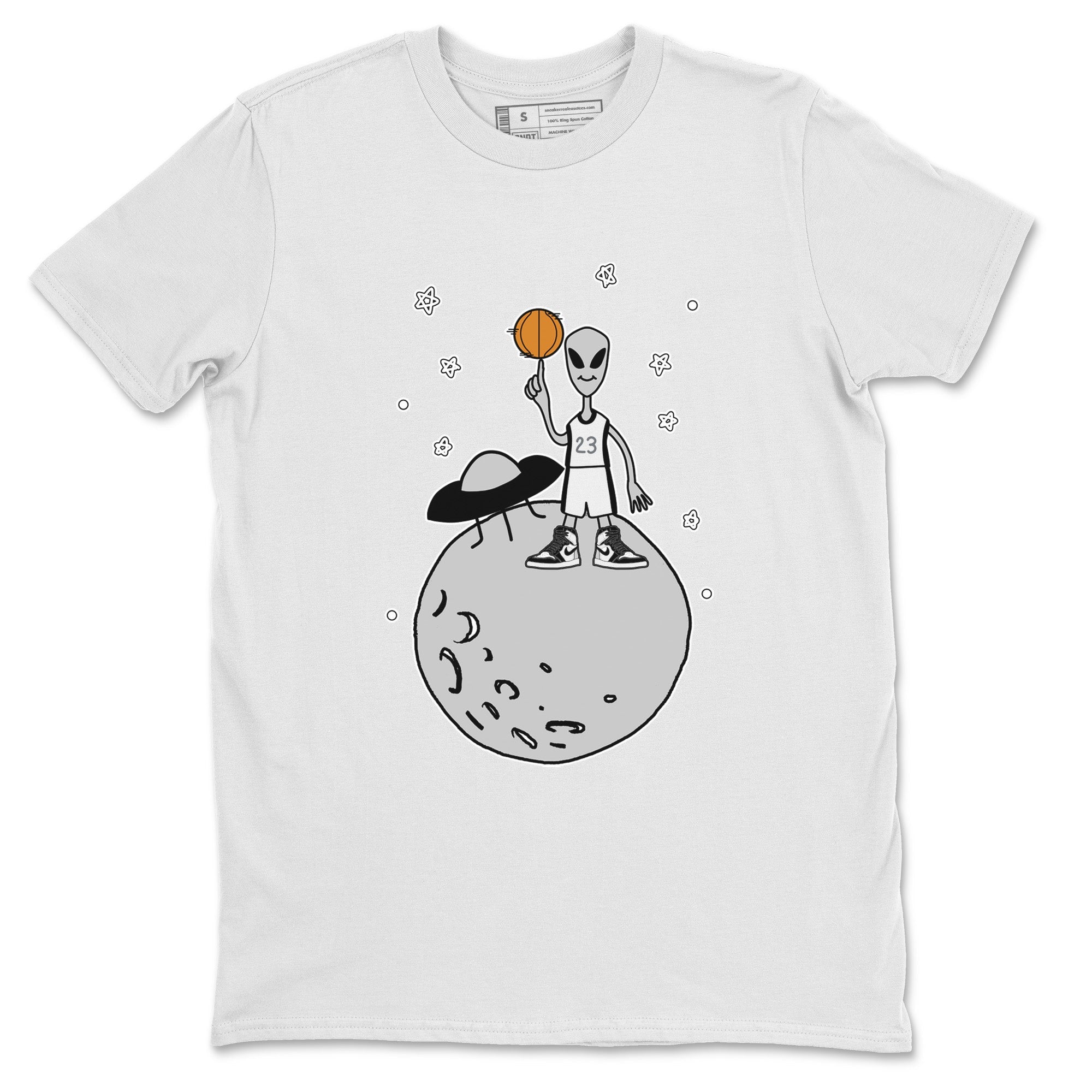 Jordan 1 Stage Haze Sneaker Matching T-Shirt Basketball Alien Sneaker Tees Jordan 1 Stage Haze Sneaker Release Tees Crew Neck Tees