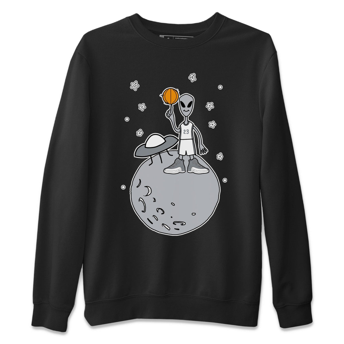 Jordan 12 Stealth Sneaker Matching T-Shirt Basketball Alien Sneaker Tees Jordan 12 Stealth Sneaker Release Tees Crew Neck Tees