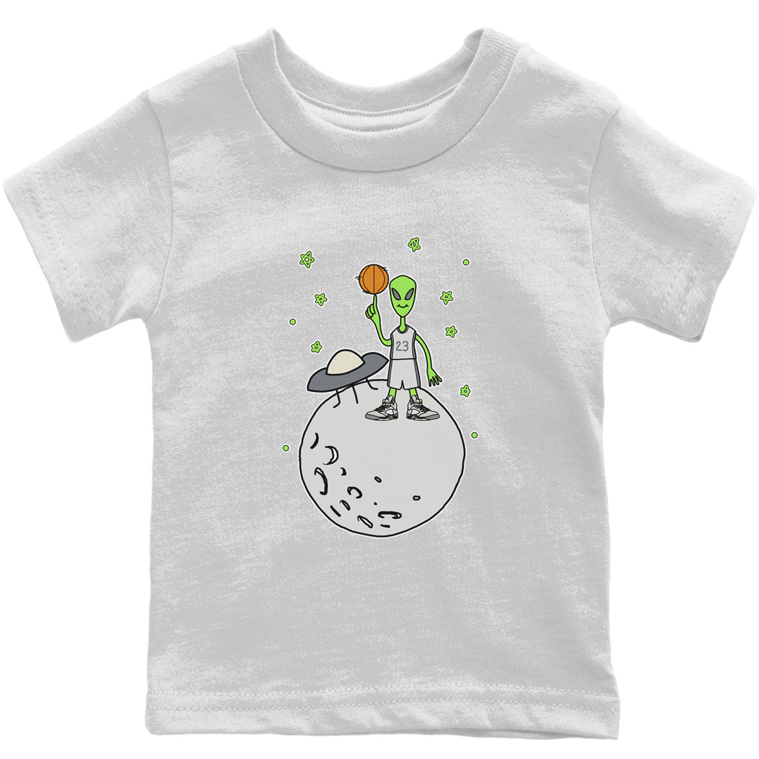 Jordan 5 Green Bean Sneaker Matching T-Shirt Basketball Alien Sneaker Tees Jordan 5 Green Bean Sneaker Release Tees Kids Shirts