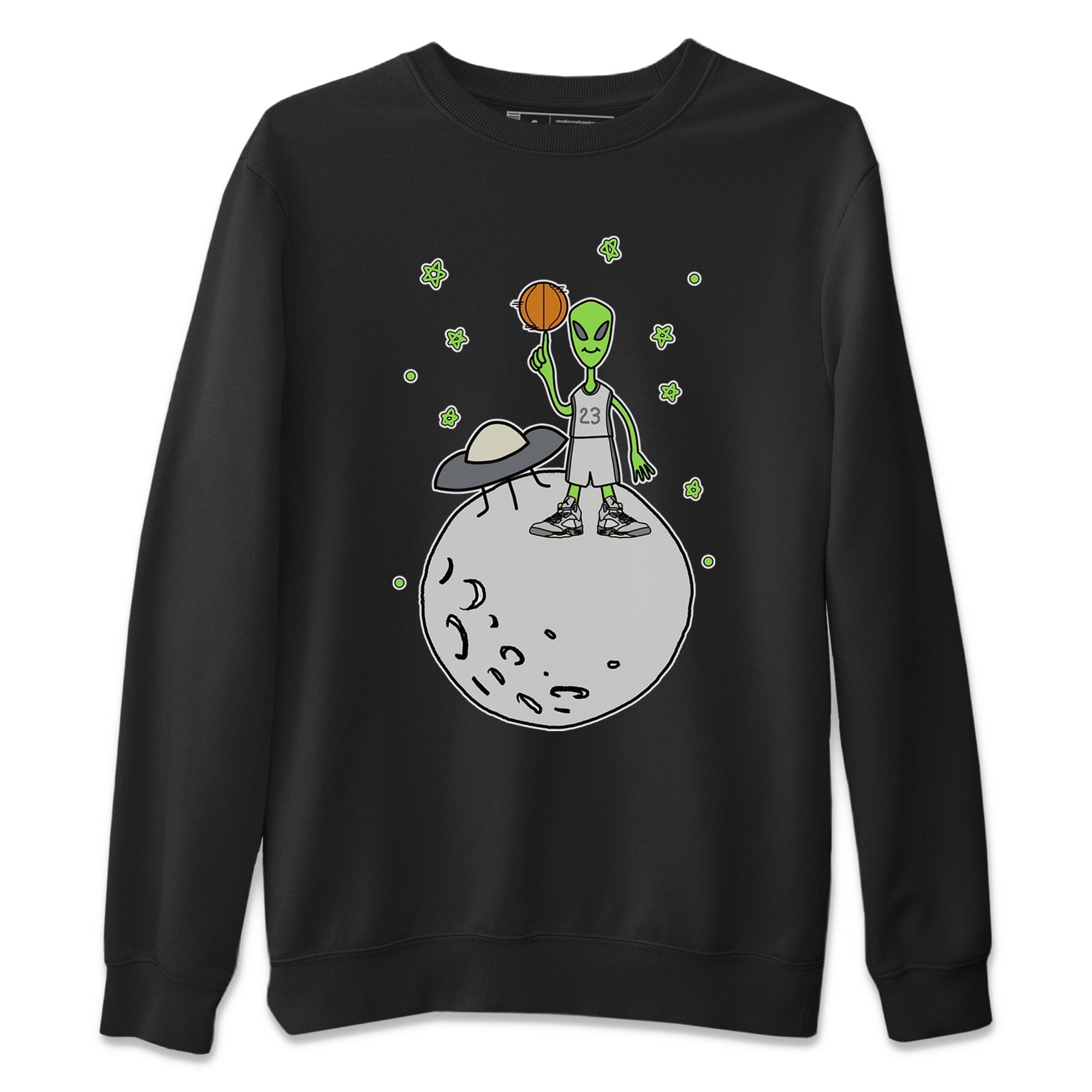 Jordan 5 Green Bean Sneaker Matching T-Shirt Basketball Alien Sneaker Tees Jordan 5 Green Bean Sneaker Release Tees Crew Neck Tees