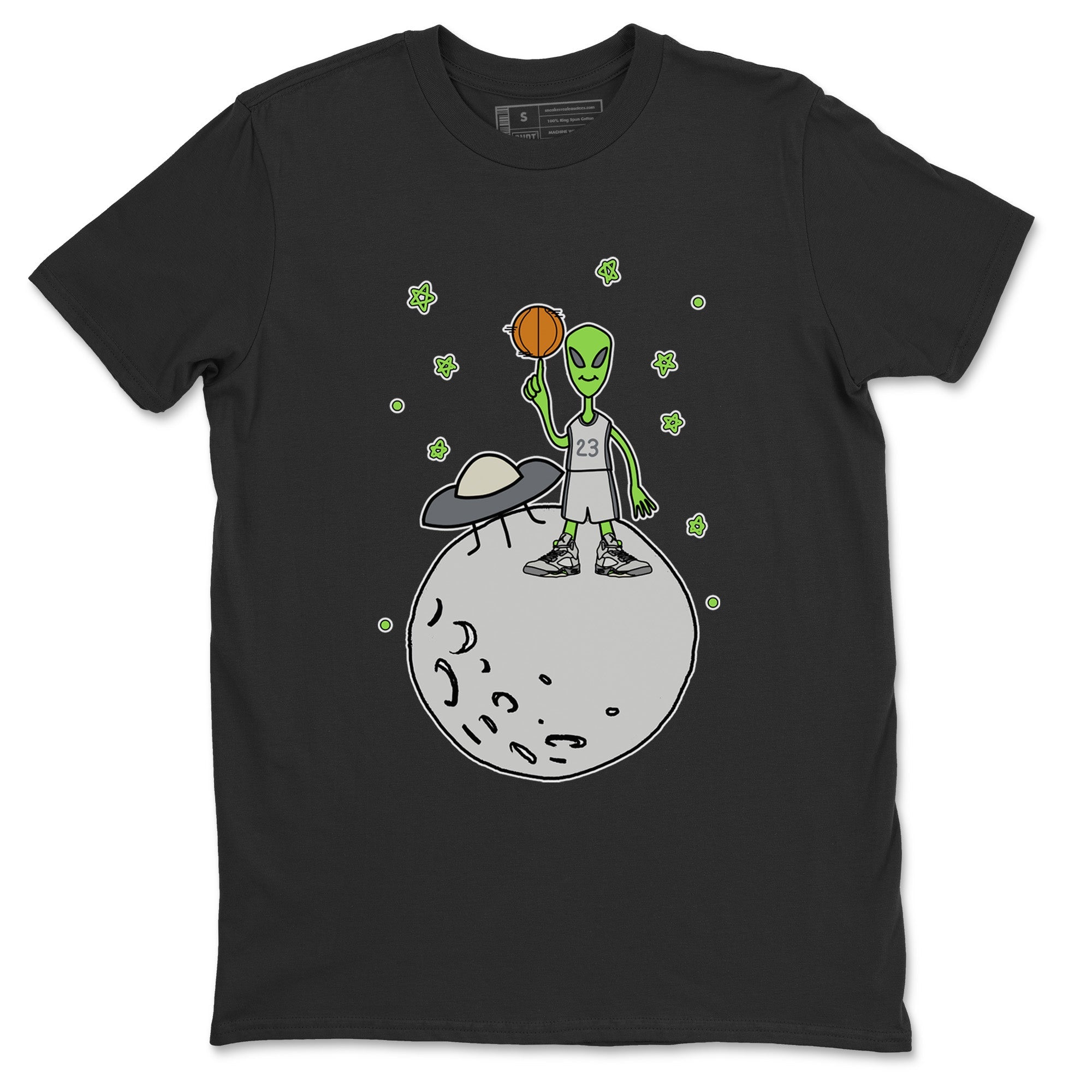 Jordan 5 Green Bean Sneaker Matching T-Shirt Basketball Alien Sneaker Tees Jordan 5 Green Bean Sneaker Release Tees Crew Neck Tees