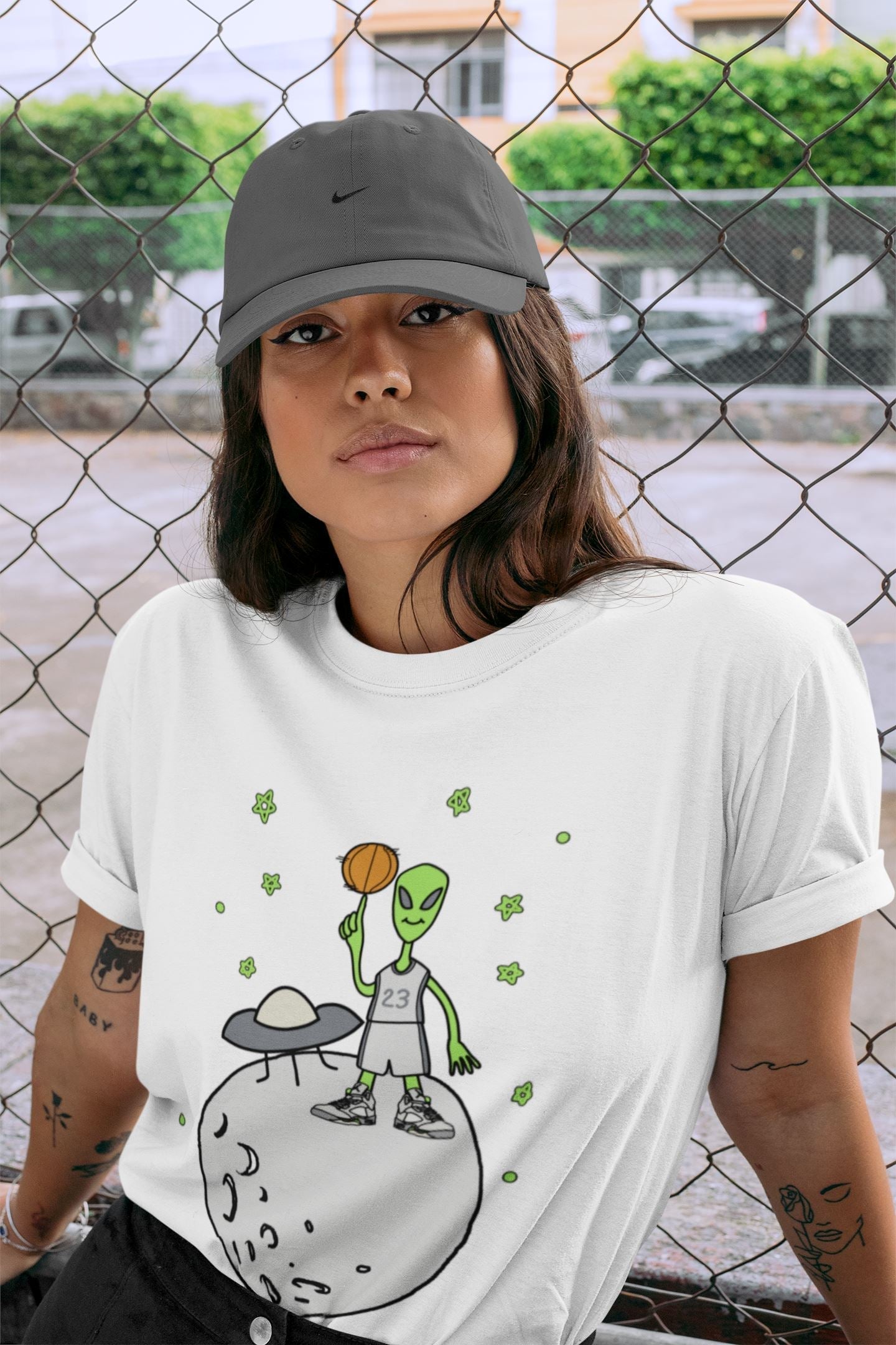 Jordan 5 Green Bean Sneaker Matching T-Shirt Basketball Alien Sneaker Tees Jordan 5 Green Bean Sneaker Release Tees Crew Neck Tees