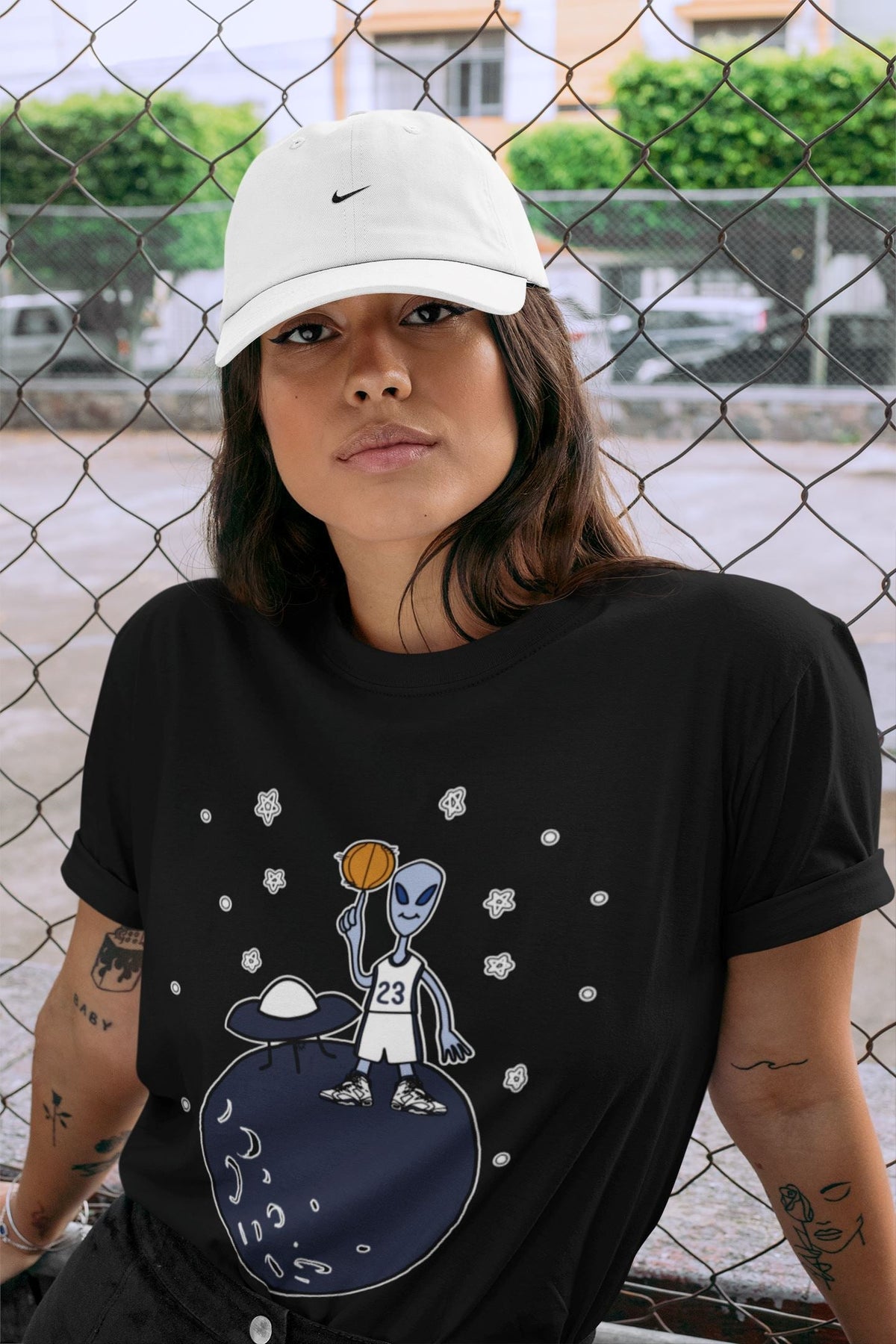 Jordan 6 Midnight Navy Sneaker Matching T-Shirt Basketball Alien Sneaker Tees Jordan 6 Midnight Navy Sneaker Release Tees Crew Neck Tees