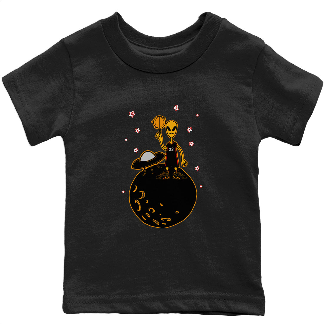 Jordan 7 Citrus Shirt To Match Jordans Basketball Alien Sneaker Tees Jordan 7 Citrus Drip Gear Zone Sneaker Matching Clothing Kids Shirts