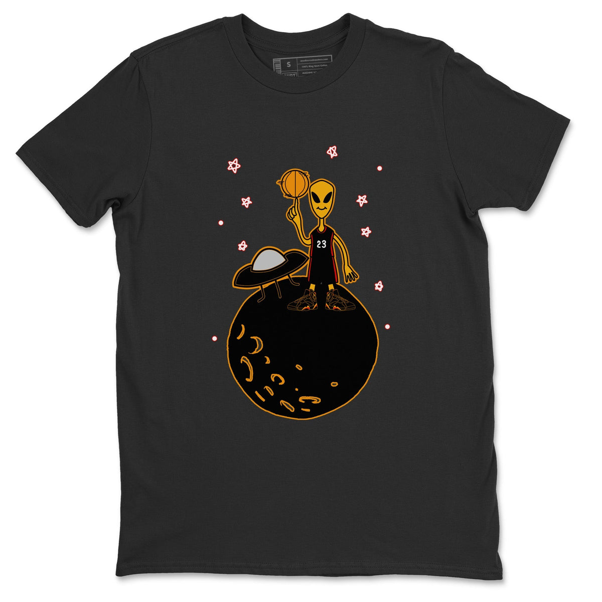 Jordan 7 Citrus Shirt To Match Jordans Basketball Alien Sneaker Tees Jordan 7 Citrus Drip Gear Zone Sneaker Matching Clothing Unisex Shirts