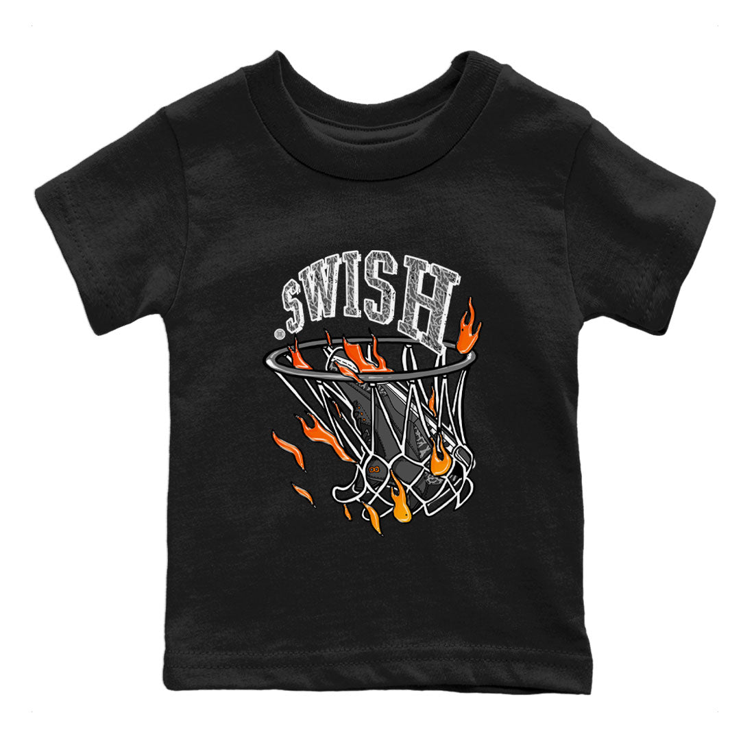 Air Jordan 3 Retro Fear shirt to match jordans Basketball Hoop sneaker tees Air Jordan 3 Fear Drip Gear Zone Baby Toddler Black 2 T-Shirt