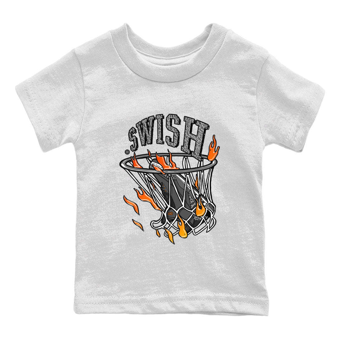 Air Jordan 3 Retro Fear shirt to match jordans Basketball Hoop sneaker tees Air Jordan 3 Fear Drip Gear Zone Baby Toddler White 2 T-Shirt