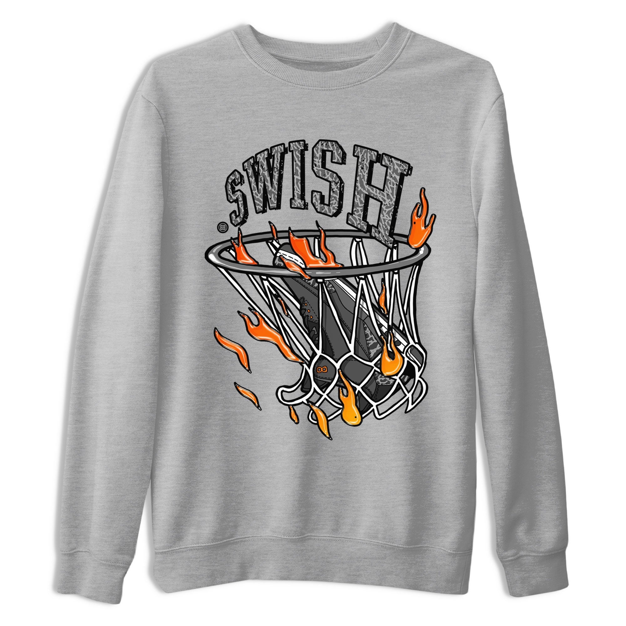 Air Jordan 3 Retro Fear shirt to match jordans Basketball Hoop sneaker tees Air Jordan 3 Fear Drip Gear Zone Unisex Heather Grey 2 T-Shirt
