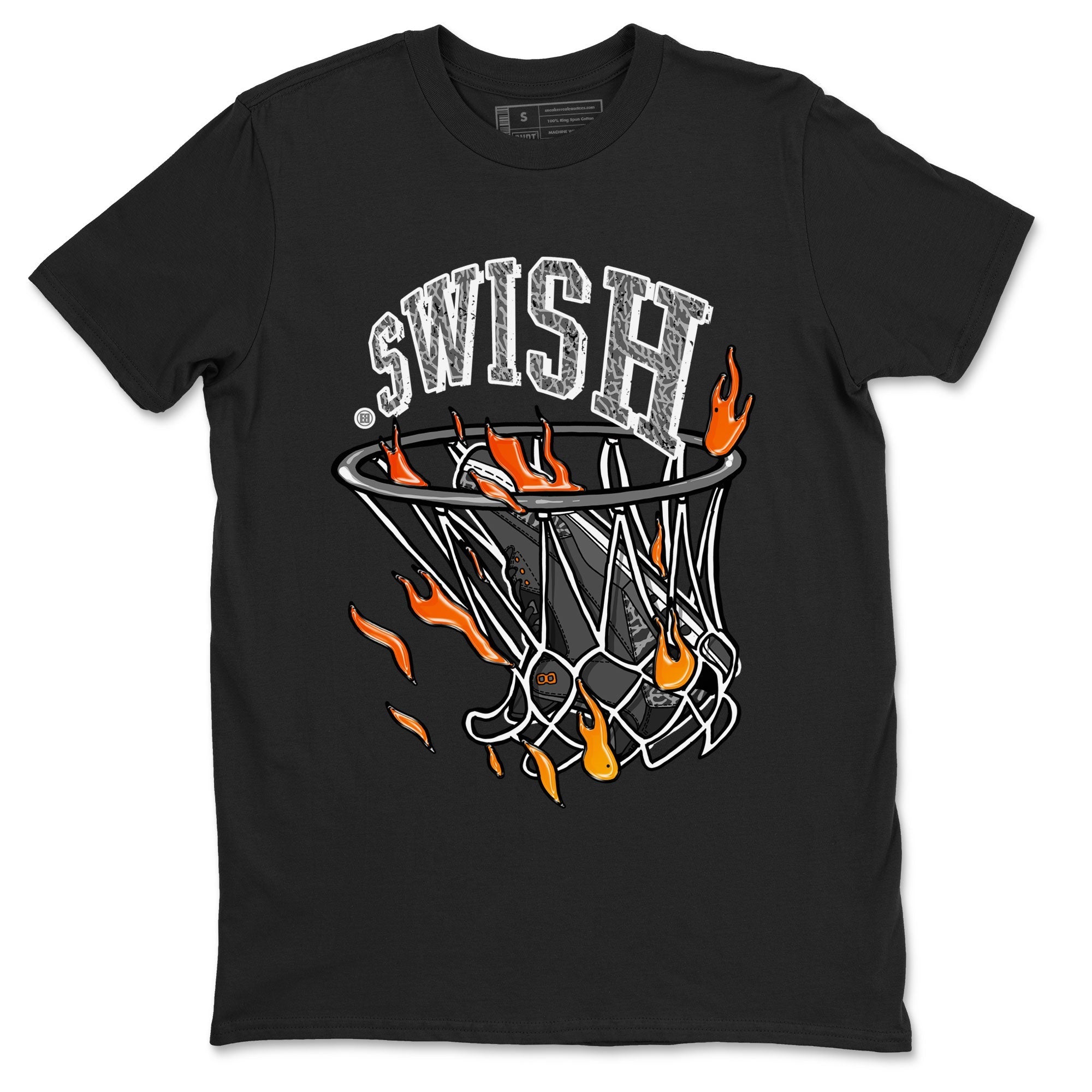 Air Jordan 3 Retro Fear shirt to match jordans Basketball Hoop sneaker tees Air Jordan 3 Fear Drip Gear Zone Unisex Black 2 T-Shirt