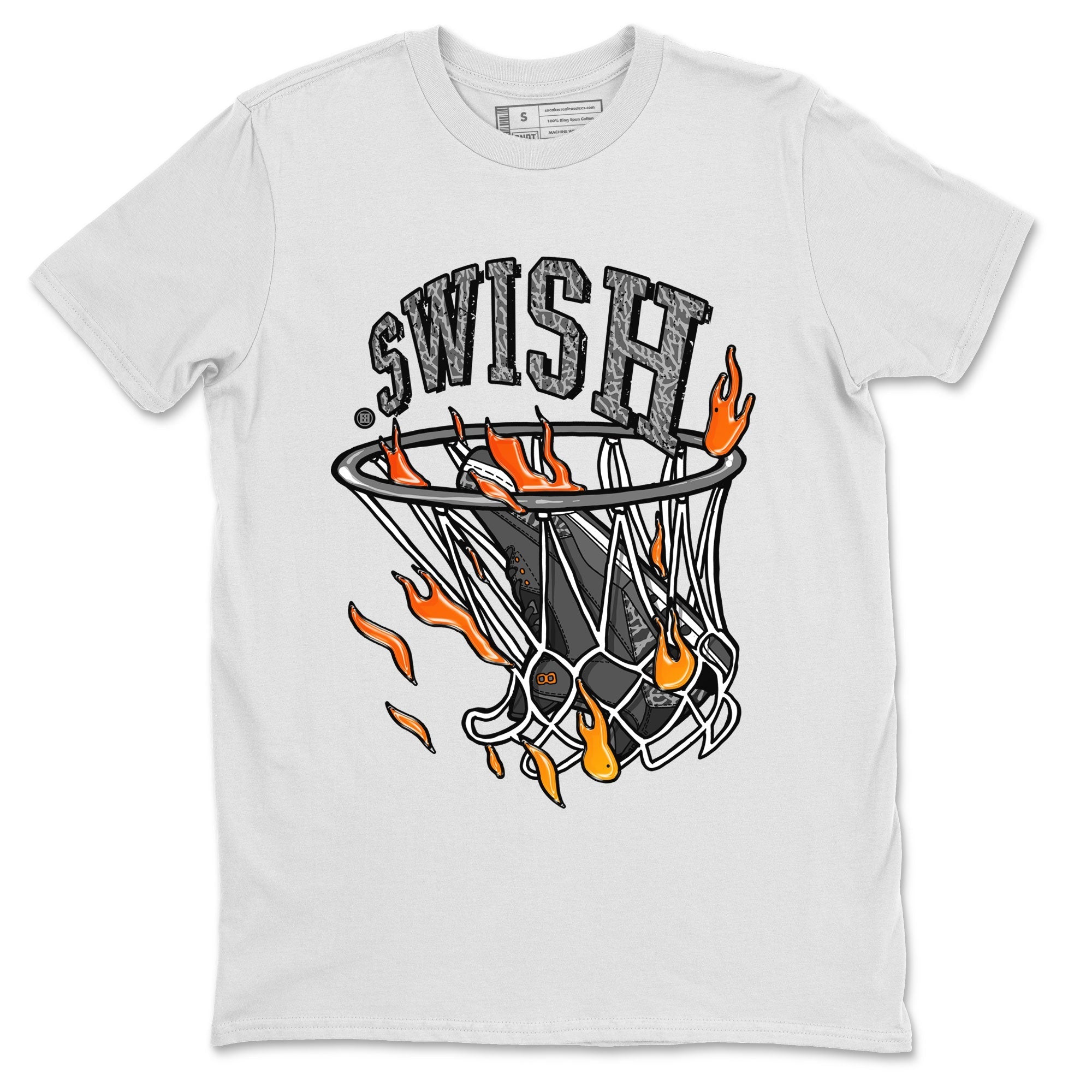 Air Jordan 3 Retro Fear shirt to match jordans Basketball Hoop sneaker tees Air Jordan 3 Fear Drip Gear Zone Unisex White 2 T-Shirt