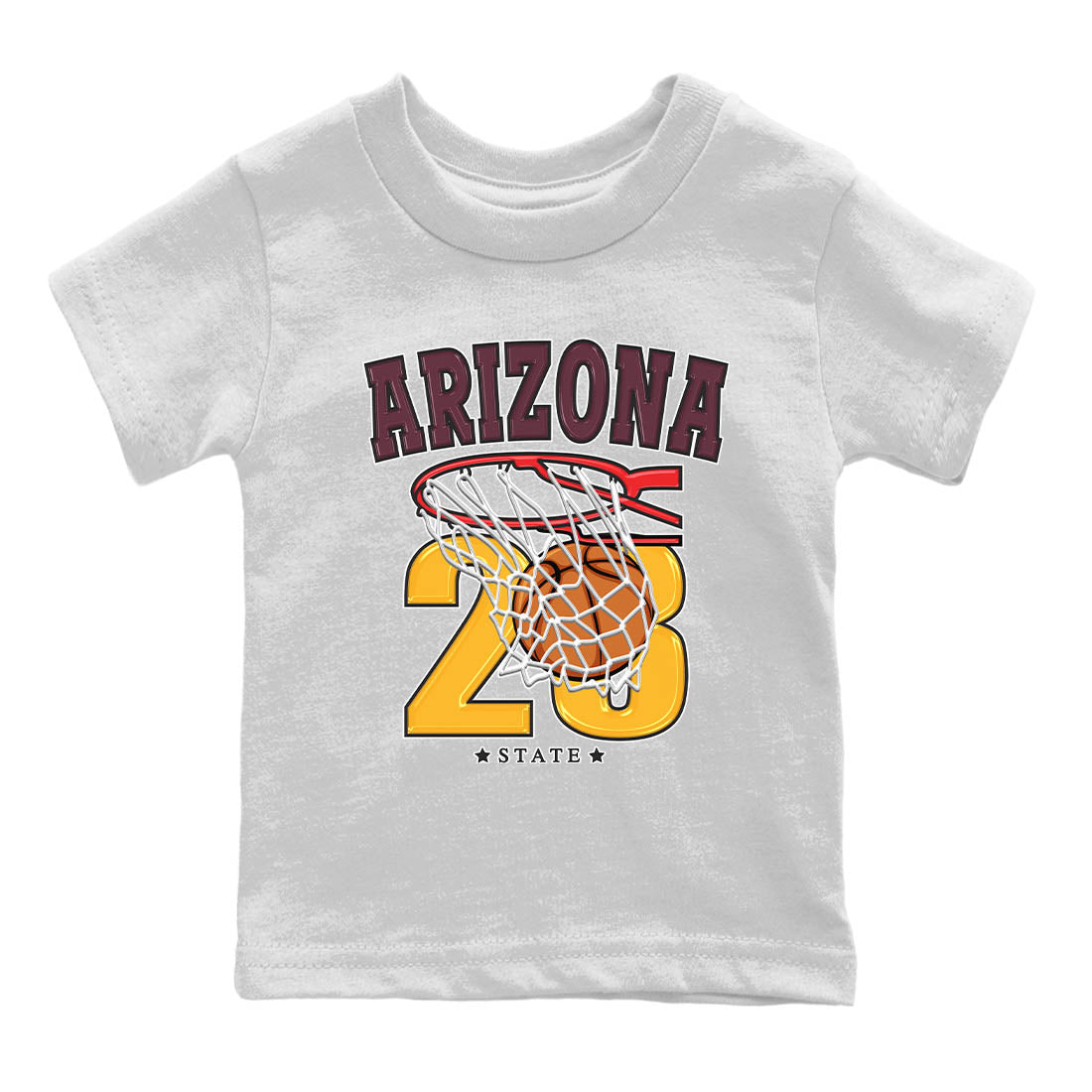 Nike Dunk Low Arizona State Shirt To Match Jordans Basketball Sneaker Tees Nike Dunk Low Arizona State Drip Gear Zone Sneaker Matching Clothing Kids Shirts