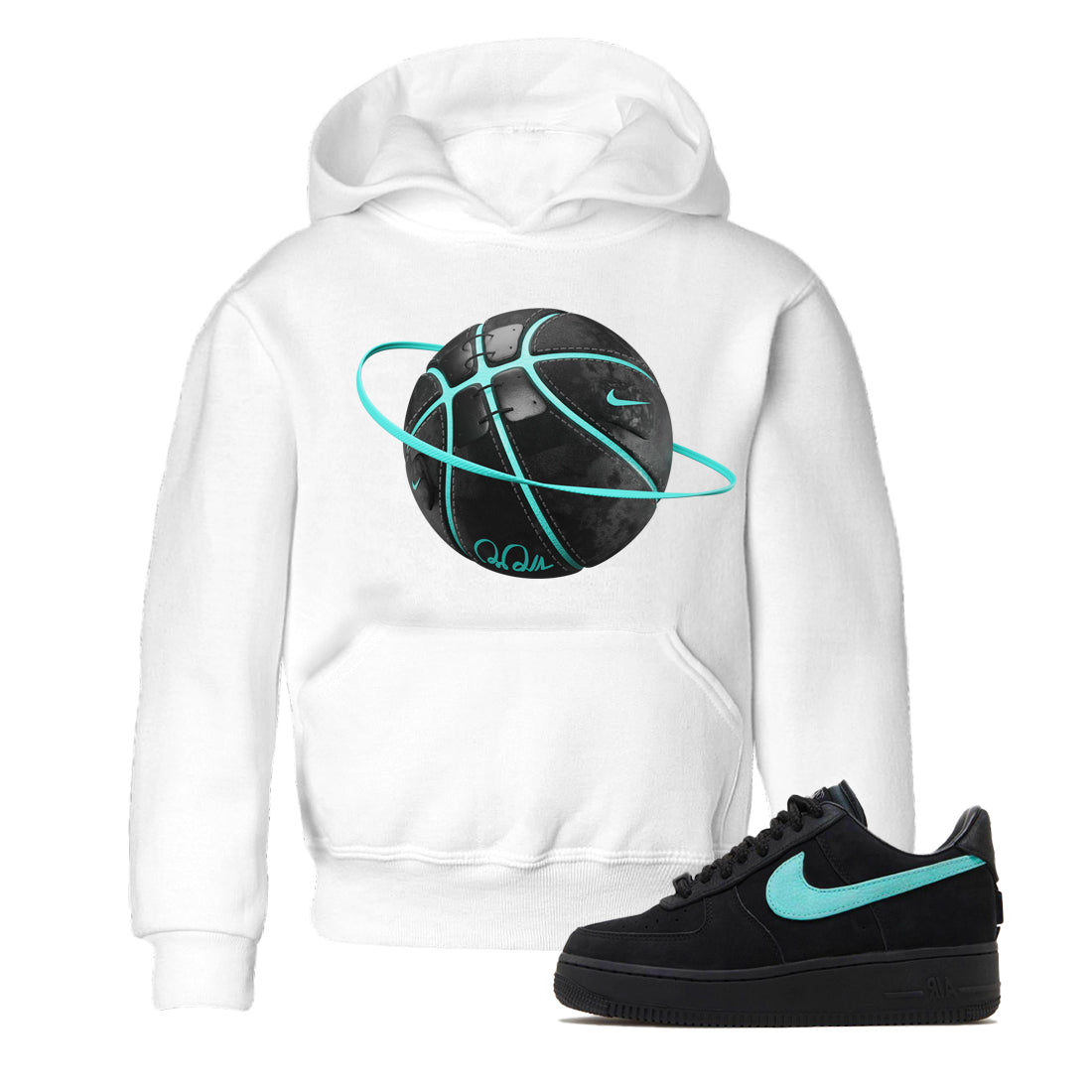 Air Force 1 Tiffany Shirt To Match Jordans Basketball planet Sneaker Tees Nike Tiffany AF1Drip Gear Zone Sneaker Matching Clothing Kids Shirts White 1