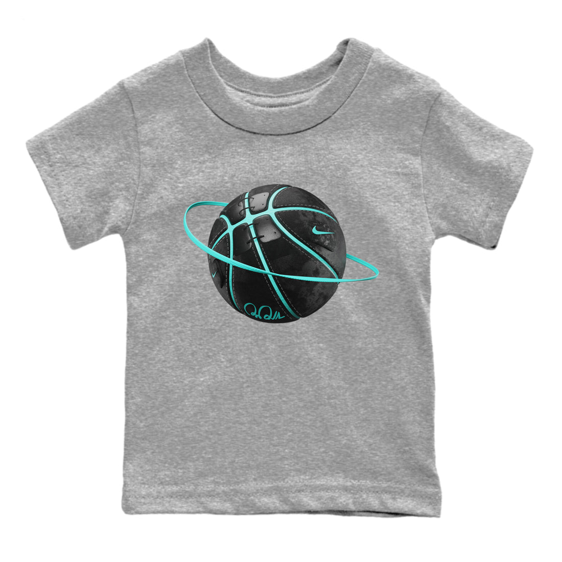 Air Force 1 Tiffany Shirt To Match Jordans Basketball planet Sneaker Tees Nike Tiffany AF1Drip Gear Zone Sneaker Matching Clothing Kids Shirts Heather Grey 2