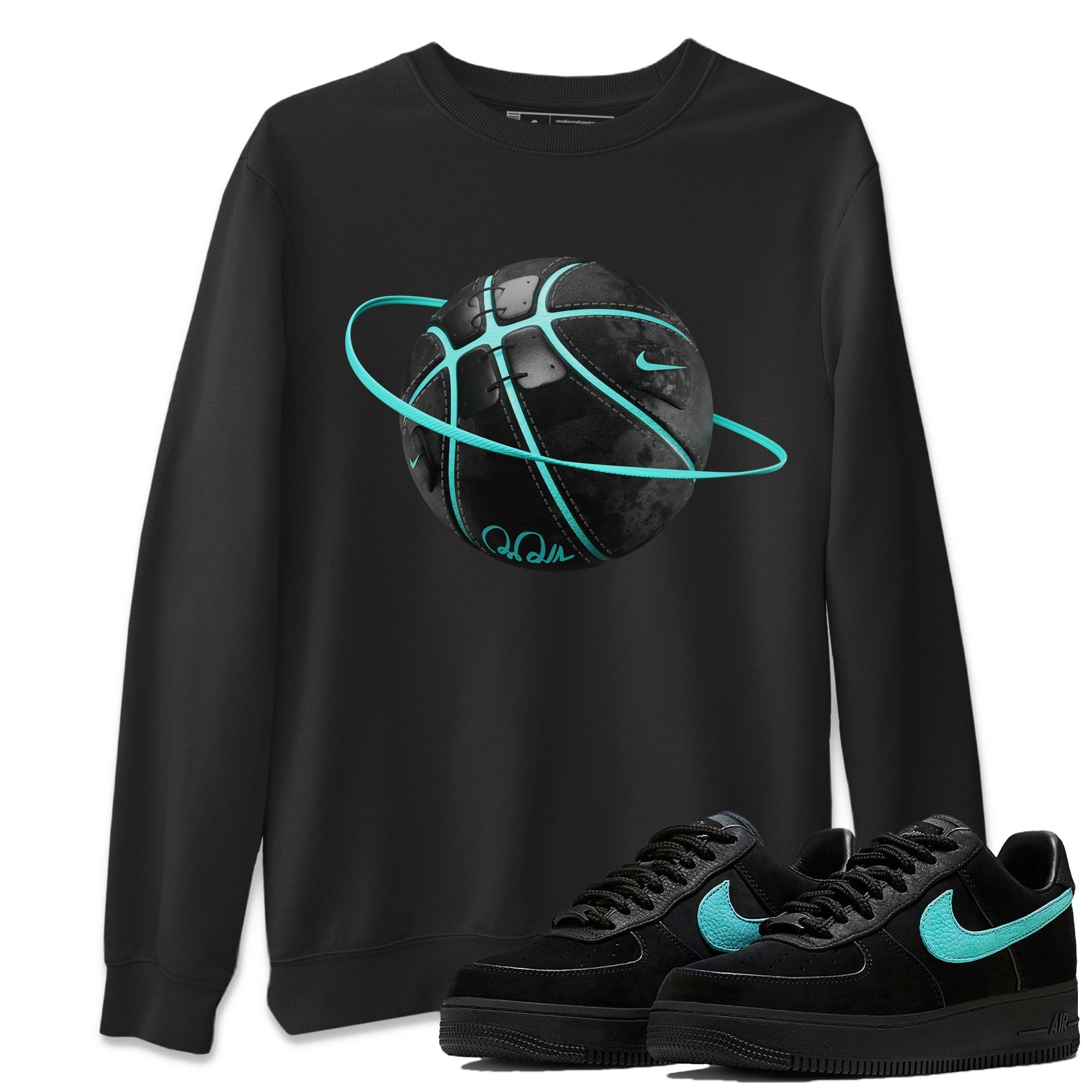 Air Force 1 Tiffany Basketball planet Crew Neck Sneaker Tees Nike Tiffany AF1Sneaker T-Shirts Washing and Care Tip