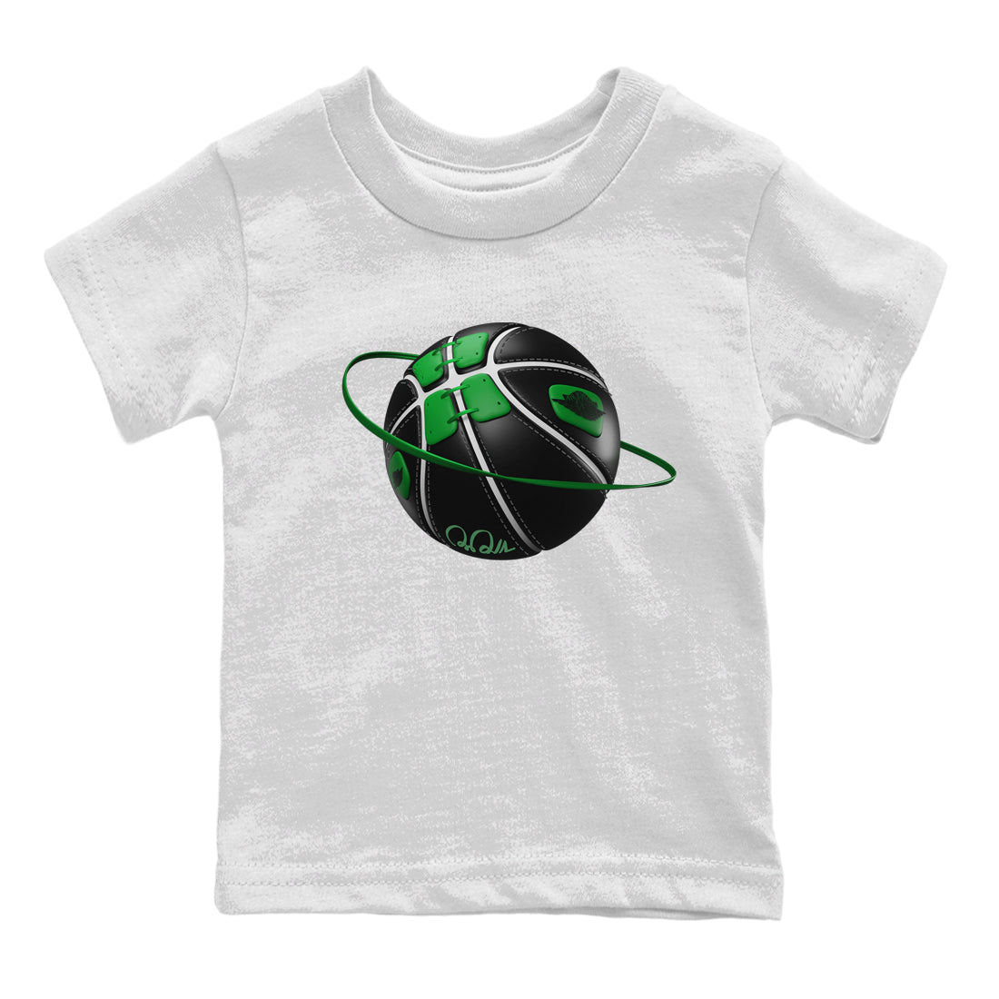 Air Jordan 1 Celtics Sneaker Match Tees Basketball Planet Streetwear Sneaker Shirt AJ1 High OG Lucky Green Sneaker Release Tees Kids Shirts White 2