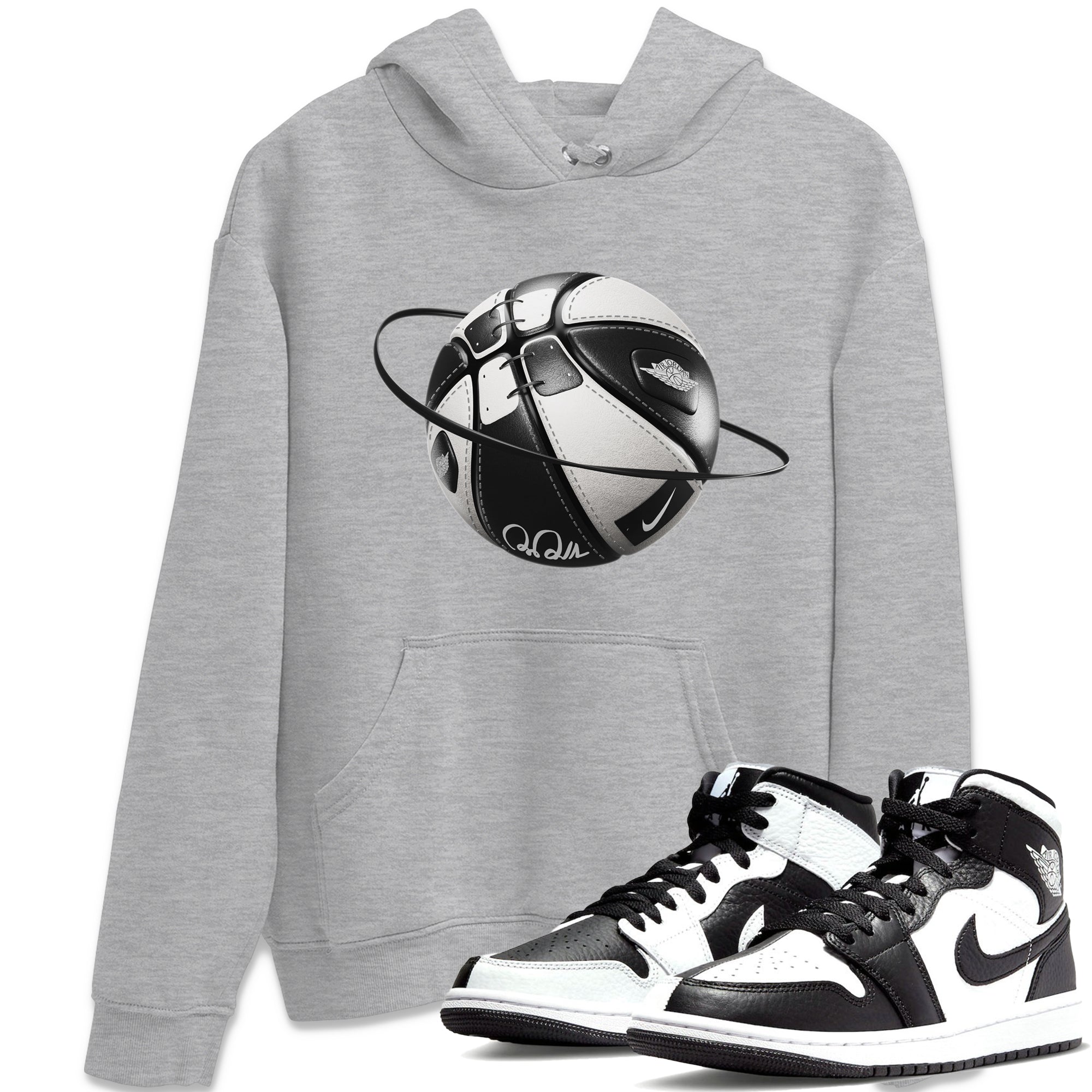 Air Jordan 1 Homage Shirt To Match Jordans Basketball Planet Sneaker Tees AJ1 Homage Drip Gear Zone Sneaker Matching Clothing Unisex Shirts Heather Grey 1