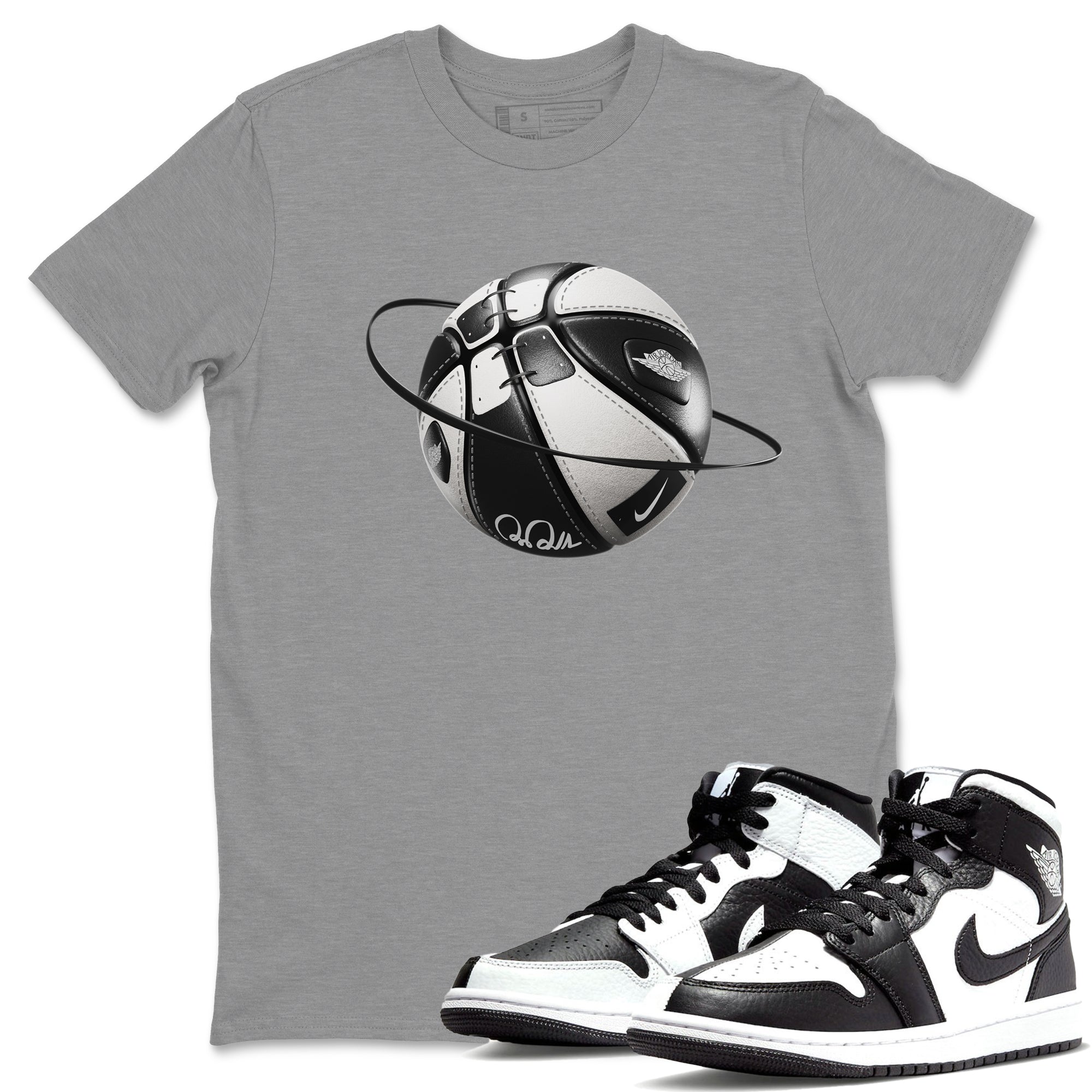 Air Jordan 1 Homage Basketball Planet Crew Neck Sneaker Tees AJ1 Homage Sneaker T-Shirts Size Chart