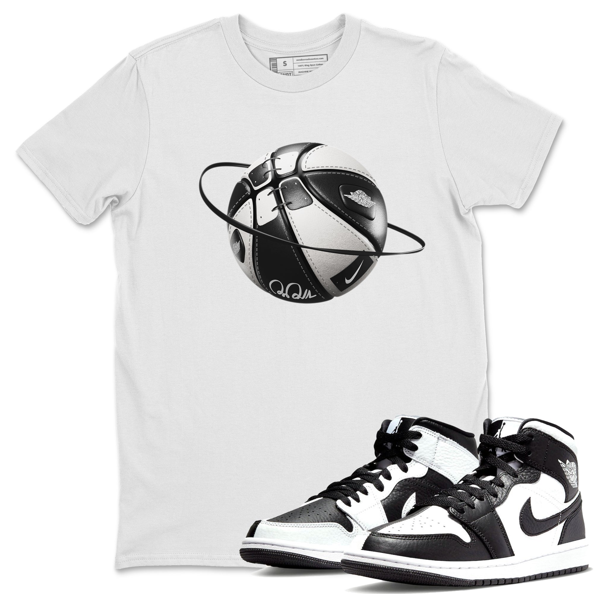Air Jordan 1 Homage Shirt To Match Jordans Basketball Planet Sneaker Tees AJ1 Homage Drip Gear Zone Sneaker Matching Clothing Unisex Shirts White 1