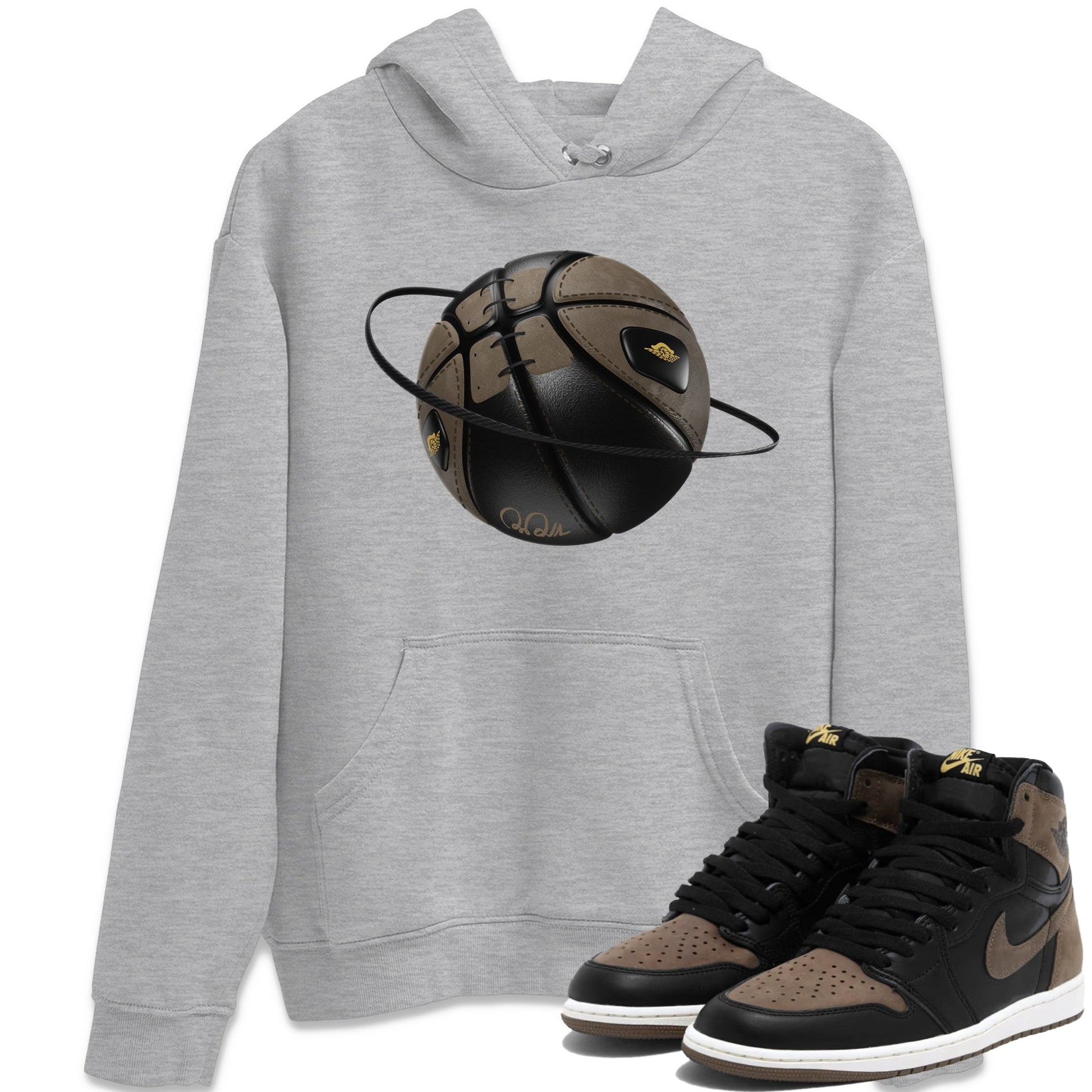 Air Jordan 1 Palomino shirt to match jordans Basketball Planet Streetwear Sneaker Shirt AJ1 High Palomino Drip Gear Zone Sneaker Matching Clothing Unisex Heather Grey 1 T-Shirt